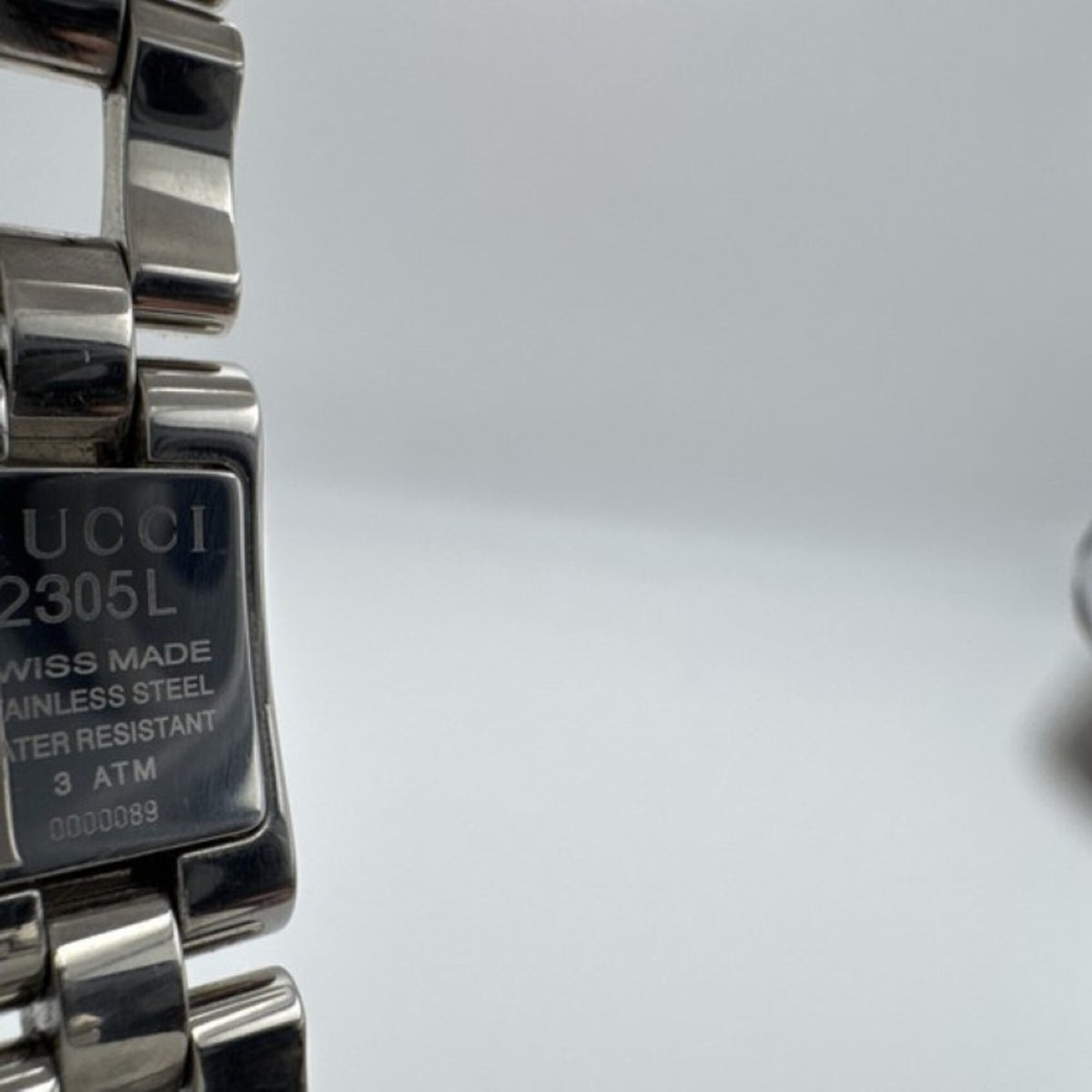 GUCCI Gucci Watch 2305L Black Silver Stainless Steel Women's
