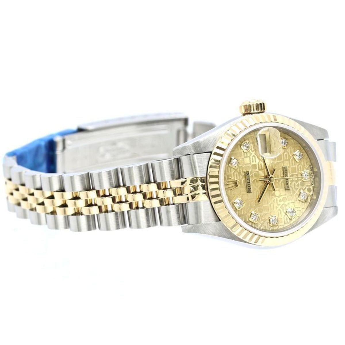 Rolex Datejust 10P Diamond 69173G Champagne Dial 26mm Watch