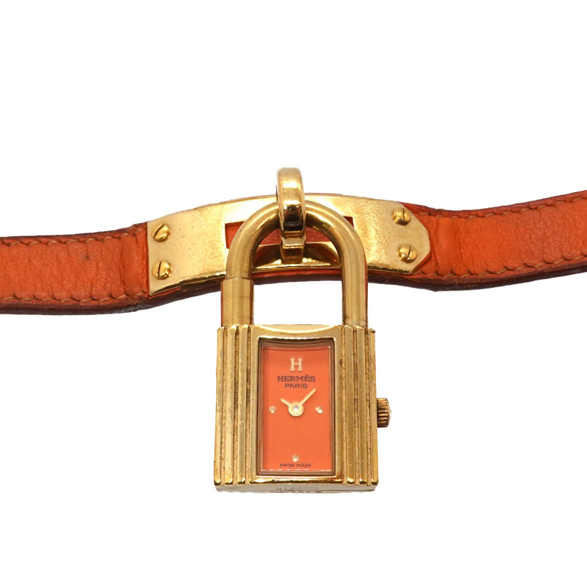 Hermes Kelly GZl1jly5 Orange Dial 20mm Watch
