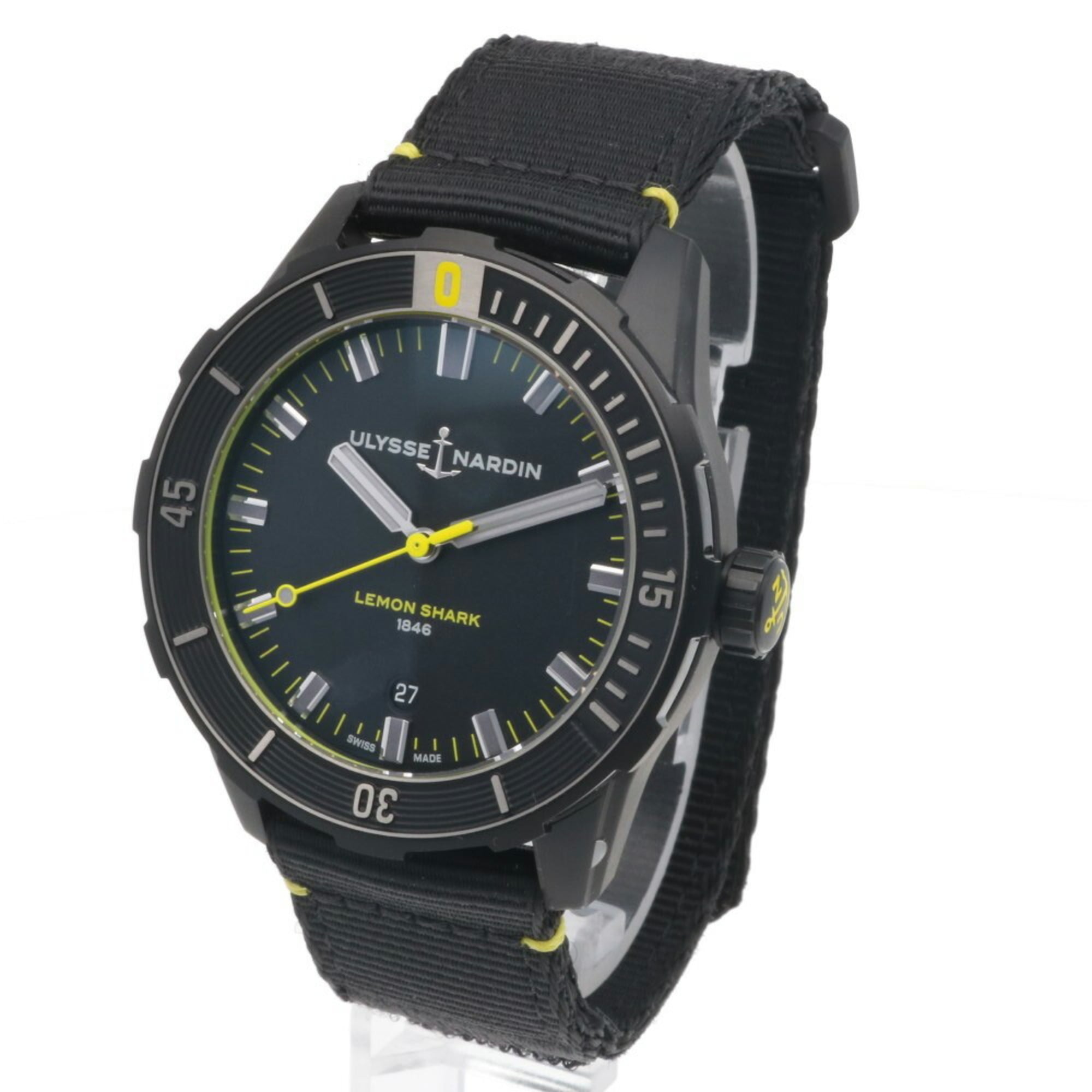 Ulysse Nardin Lemon Shark Uhr aus Edelstahl 8163-175/92Automatik Herrenuhr, weltweit auf 300 Exemplare limitiert