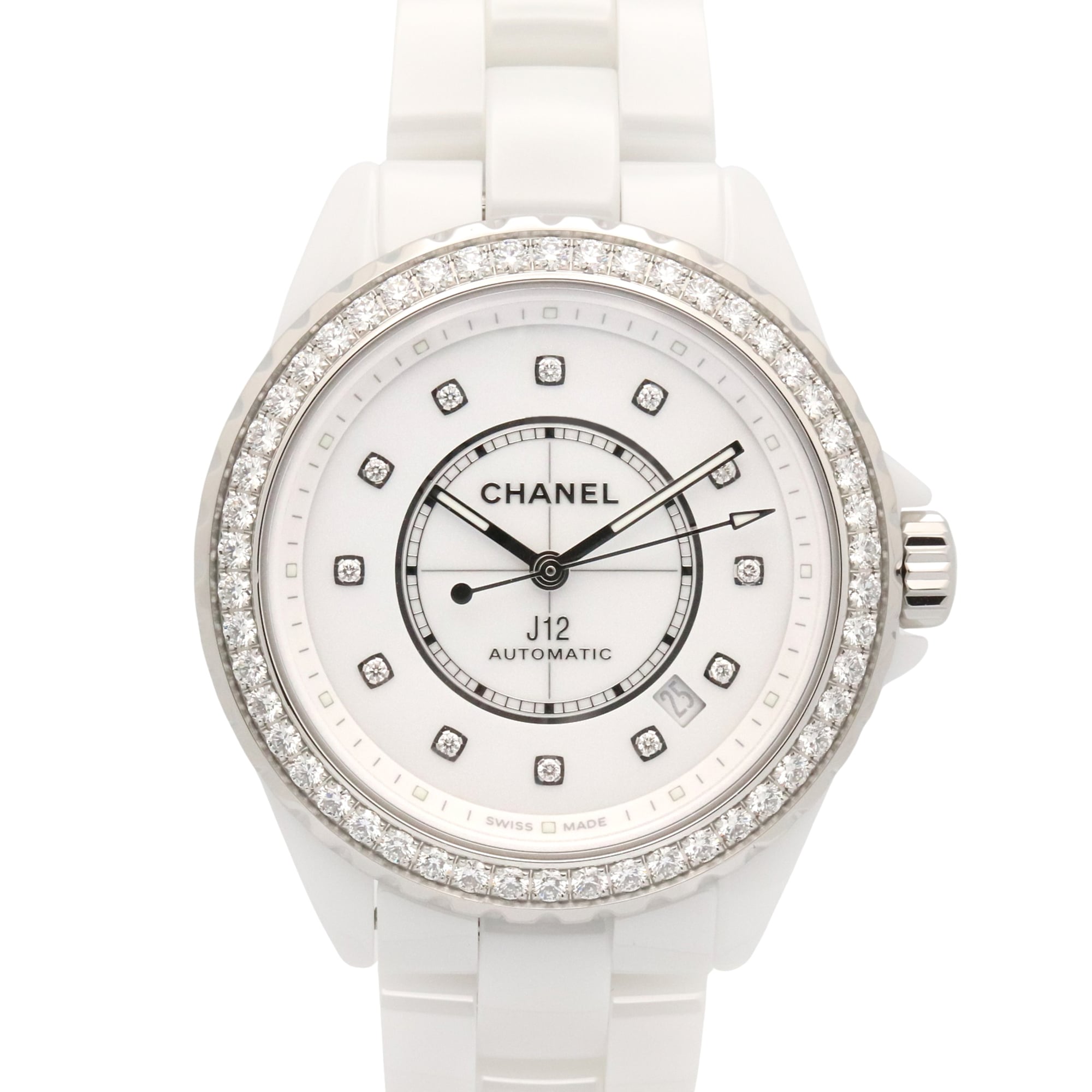 Chanel J12 H7189 White Dial Ceramic 39mm Watch