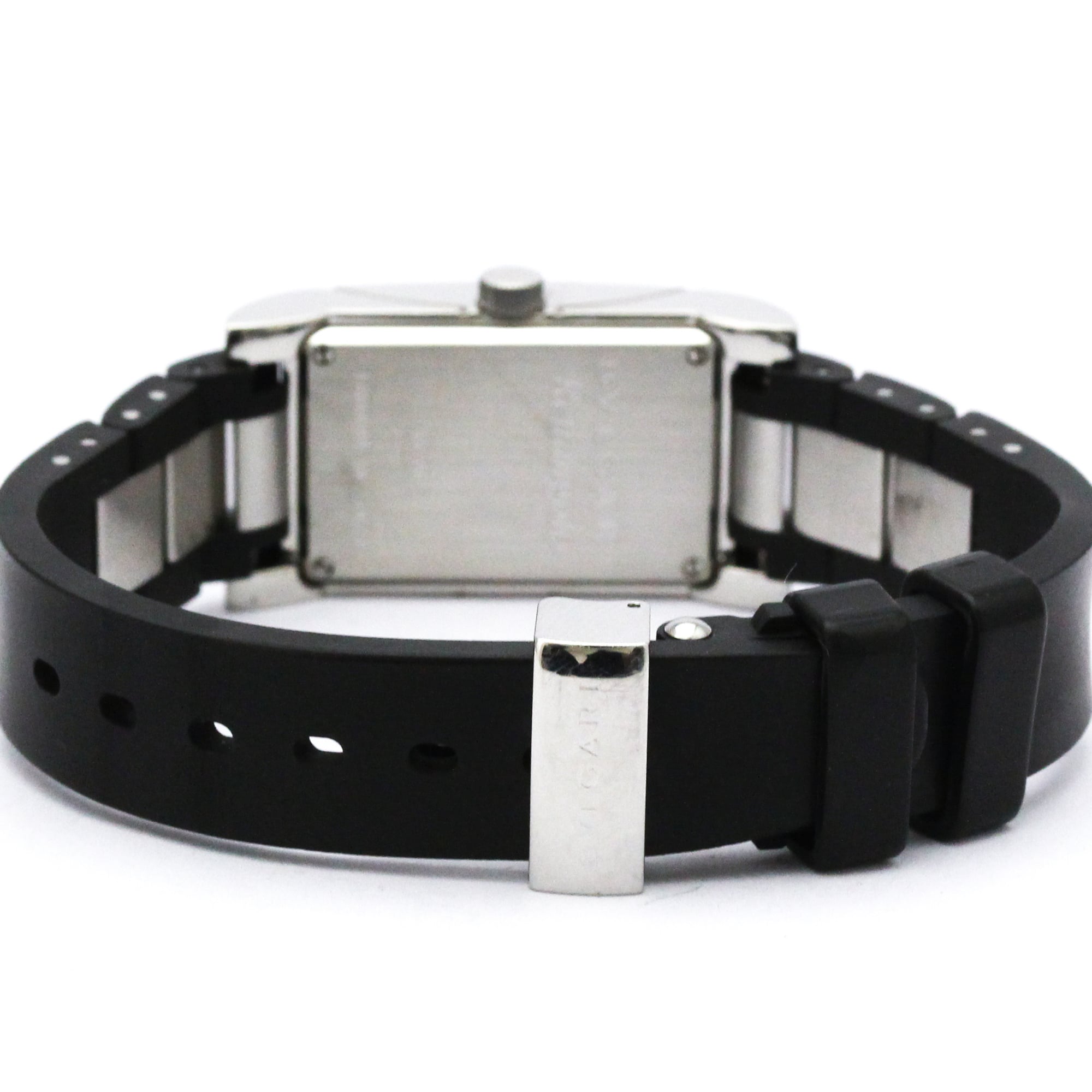 Montre pour femme BVLGARI Rettangolo en acier inoxydable Quartz RT39S