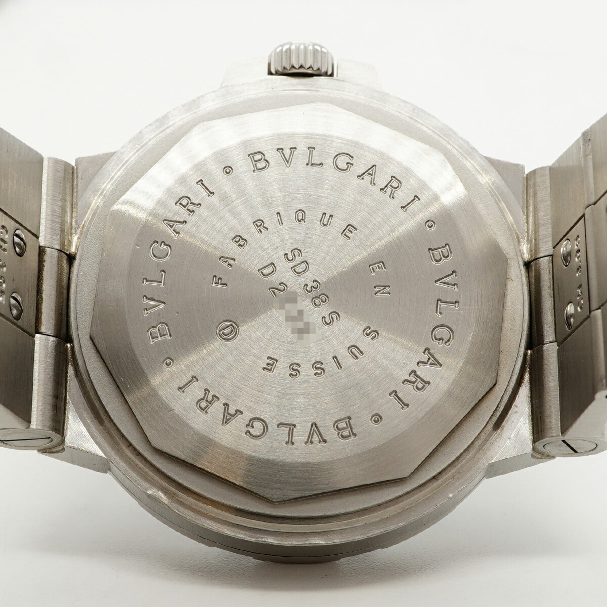 Bulgari Diagono scuba SD38S Black Dial 38mm Watch