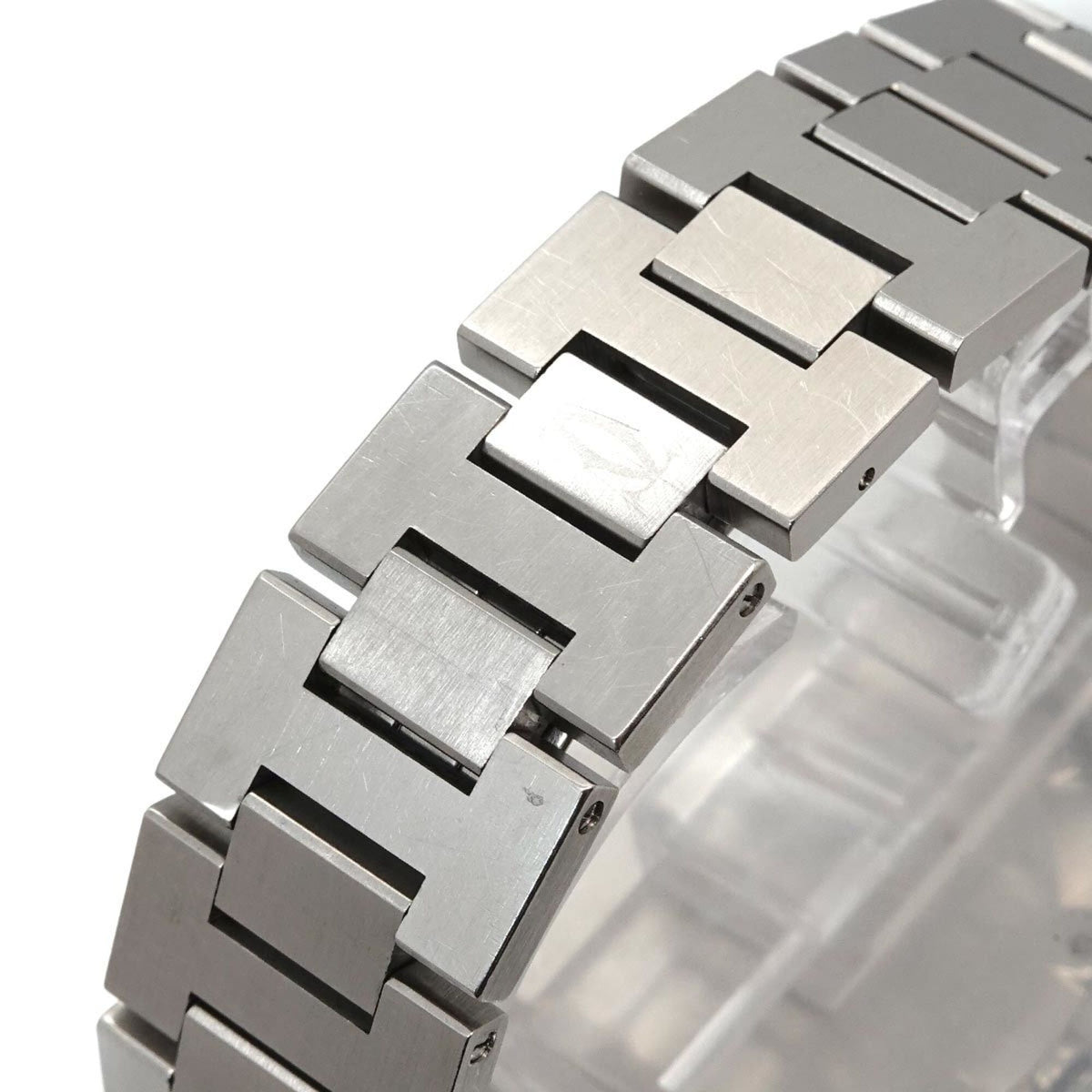 Cartier Pasha C Meridian GMT Big Date W31049M7 horloge met zwarte wijzerplaat, 35 mm