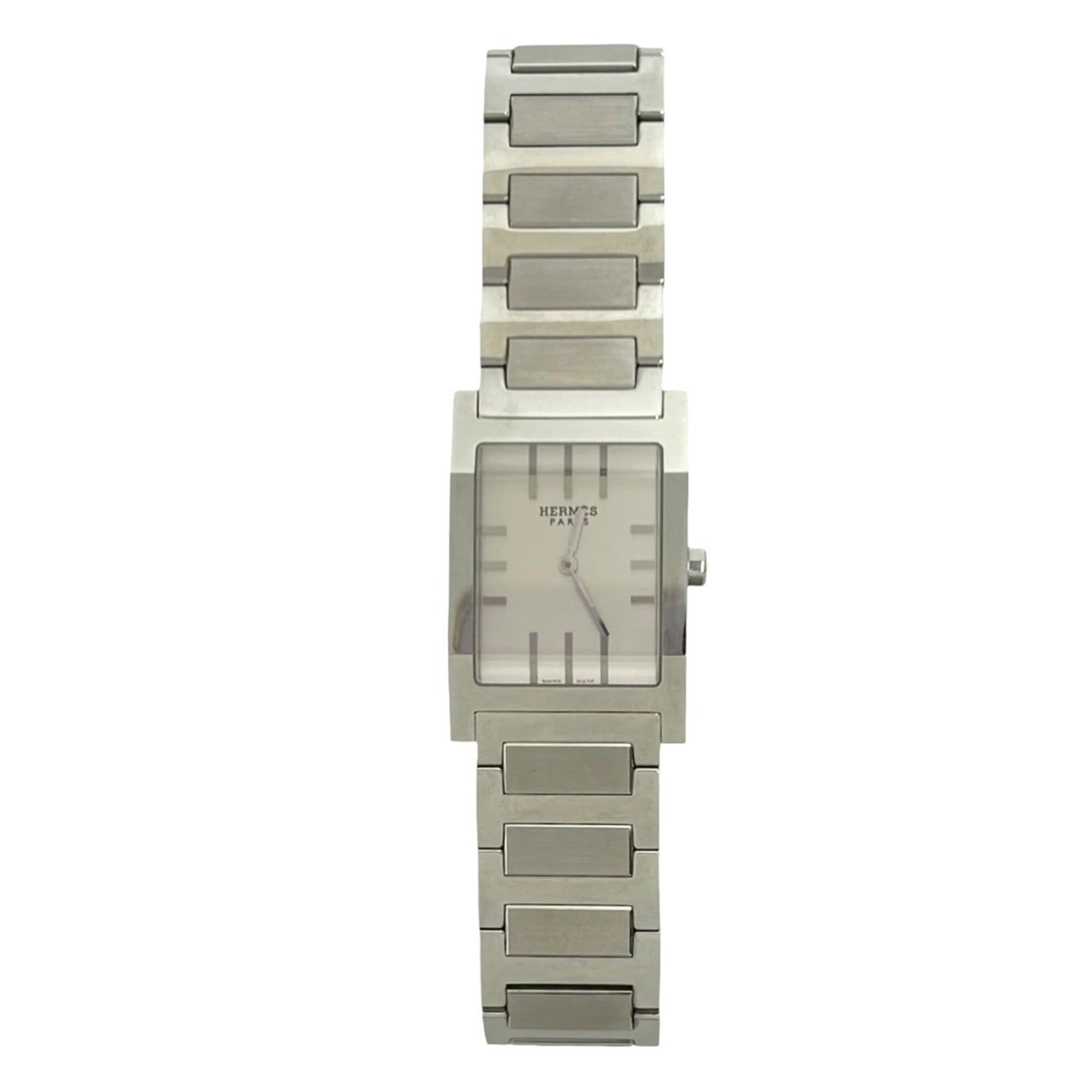 HERMES Tandem Stainless Steel Quartz Wrist Silver 40187