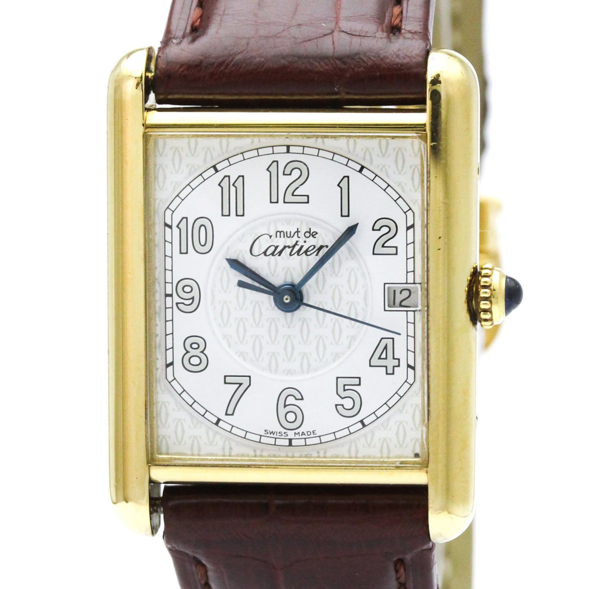 Cartier Must Tank W1013954 White Dial 25mm Watch