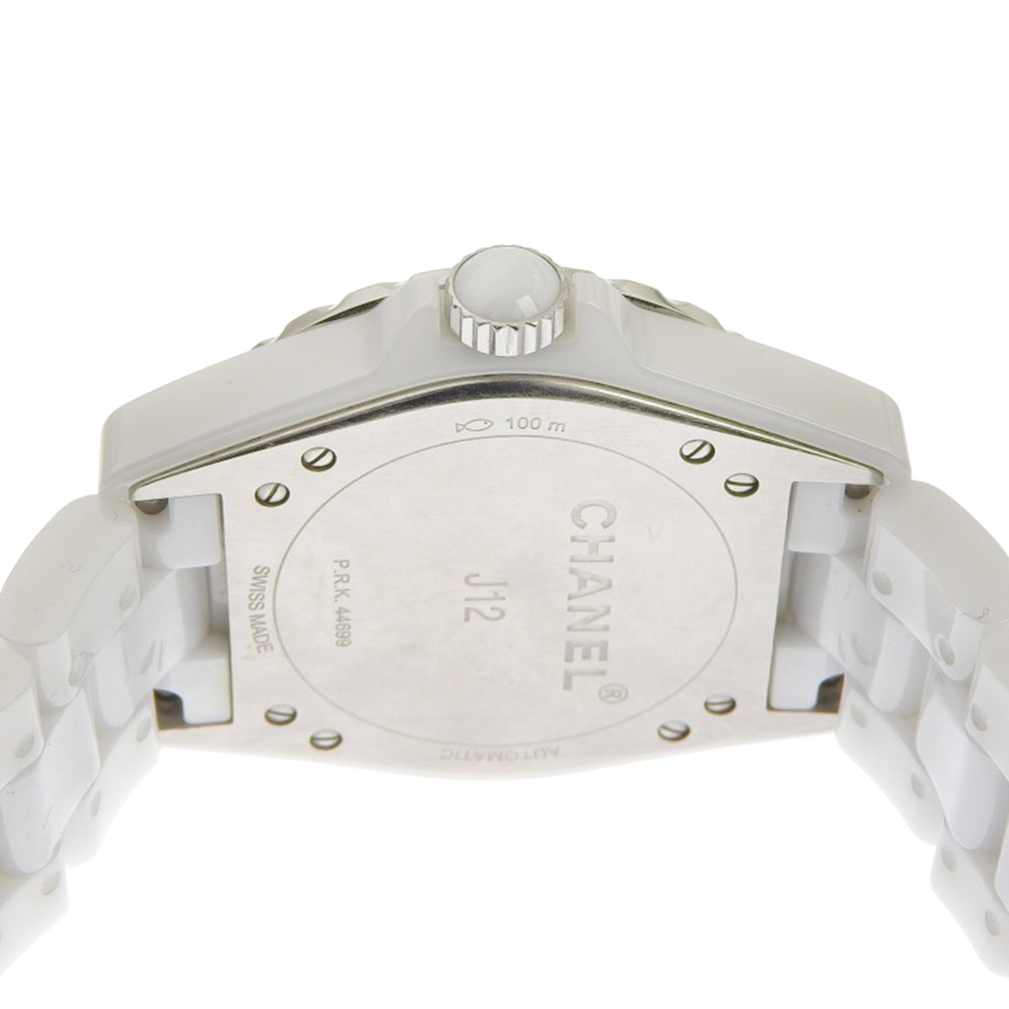 Montre CHANEL J12, 11 diamants, Cal. 2895-2, H4345, céramique Blanc, mouvement Automatique, Quelques Secondes, cadran, J12, garçon