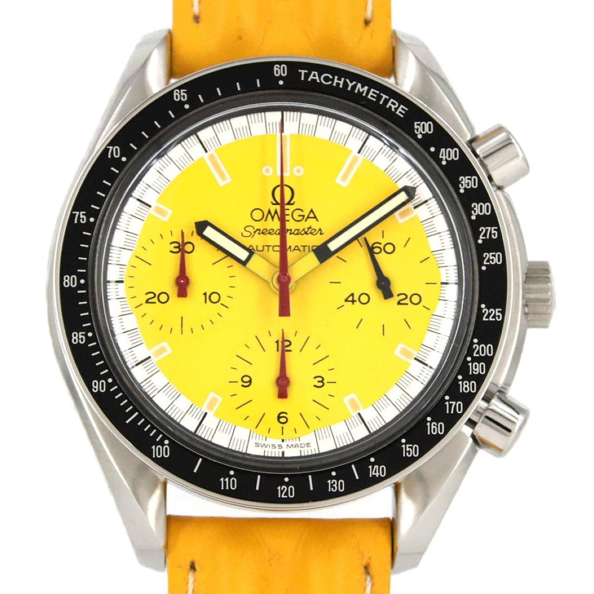 Omega Speedmaster Racing 3810.12.40 mit gelbem Zifferblatt 39mm Uhr
