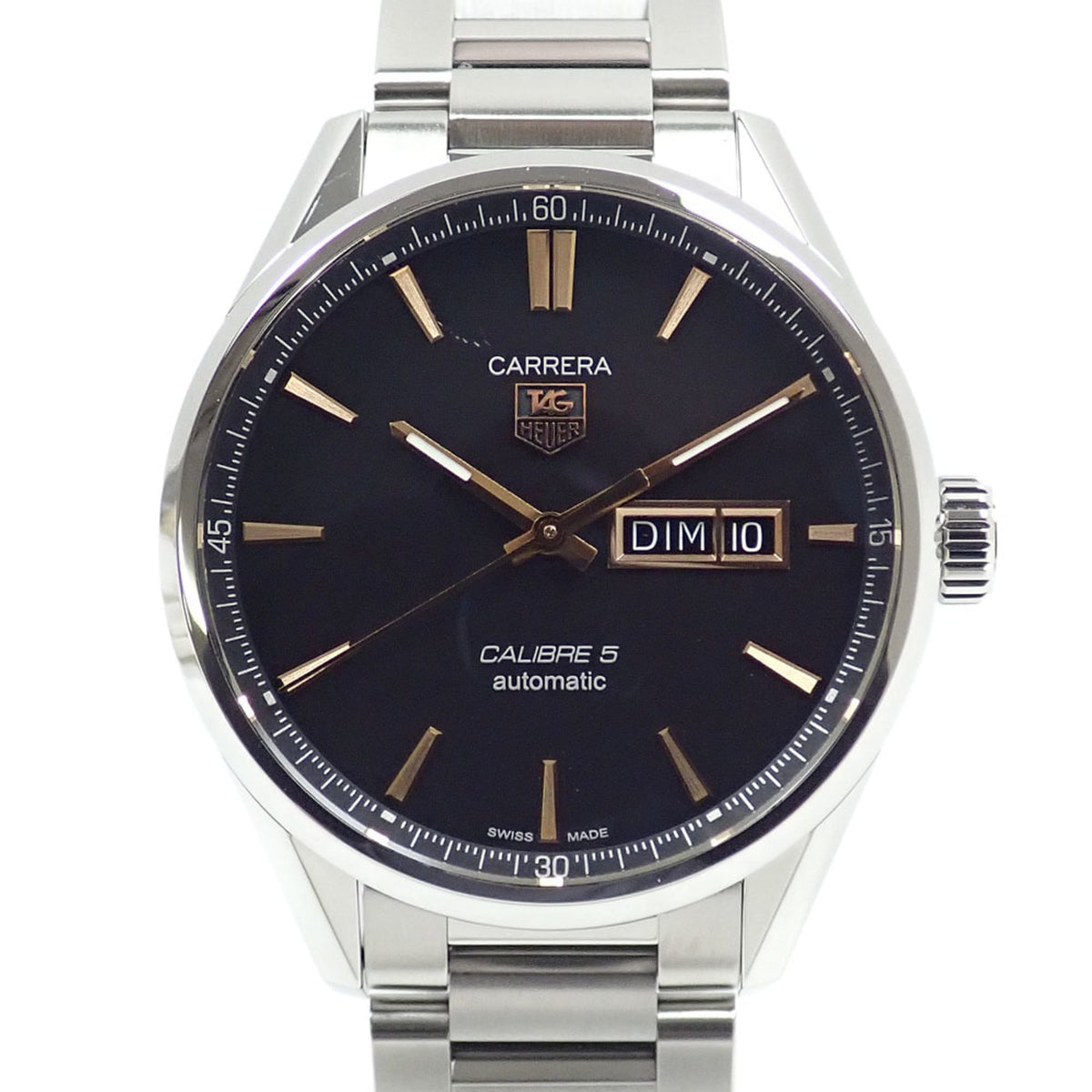 TAG Heuer Carrera Calibre 5 WAR201C.BA0723 Black Dial 41mm Watch