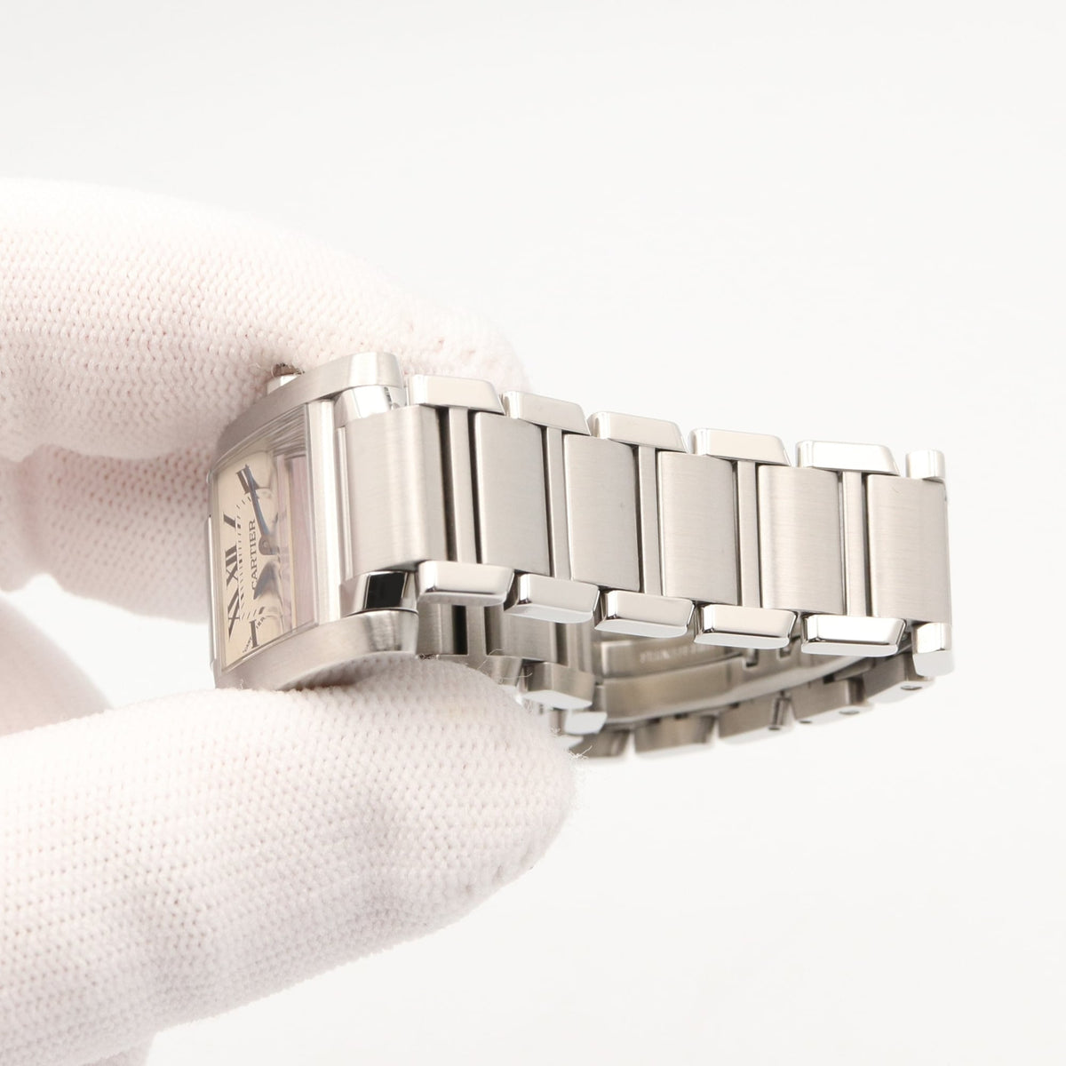 Cartier Tank Française SM W51008Q3 Ivory Dial 20mm Watch