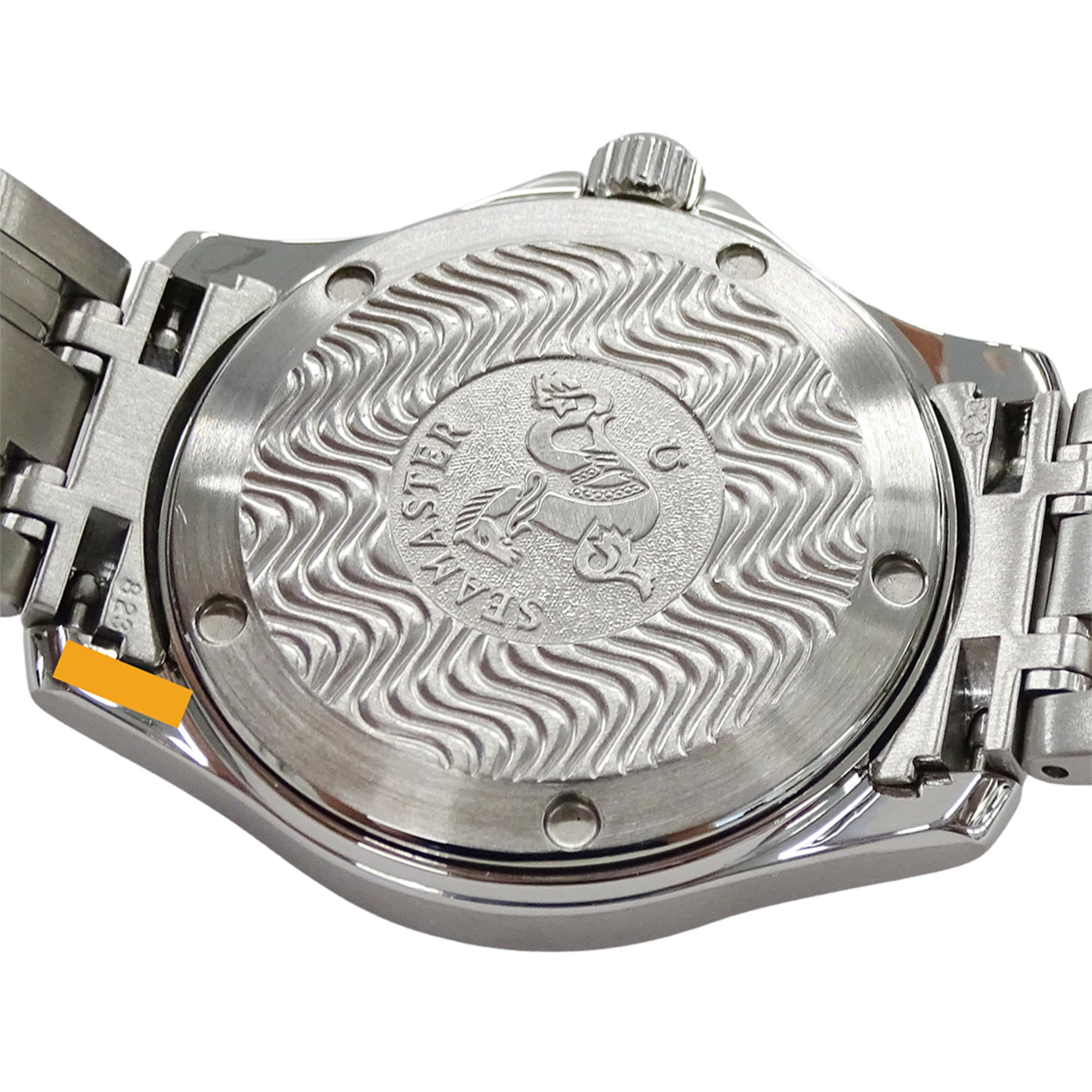 Omega Seamaster 2511.80 Brand Name 120m Water Resistant Date Display Quartz Movement Stainless Steel (SS) Silver & Blue Frame