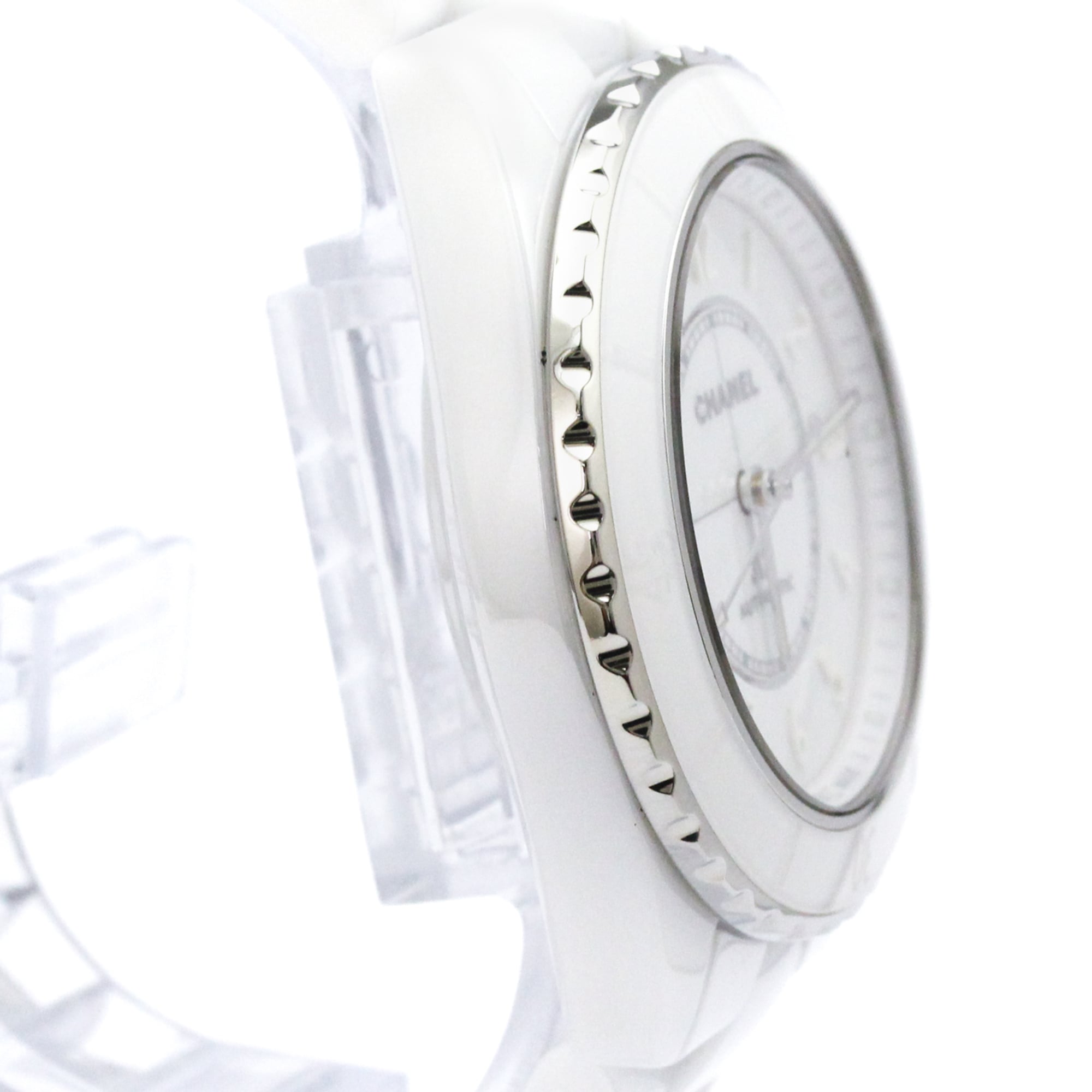 CHANEL J12 Phantom Ceramic Automatic Mens Watch H6186 Polished