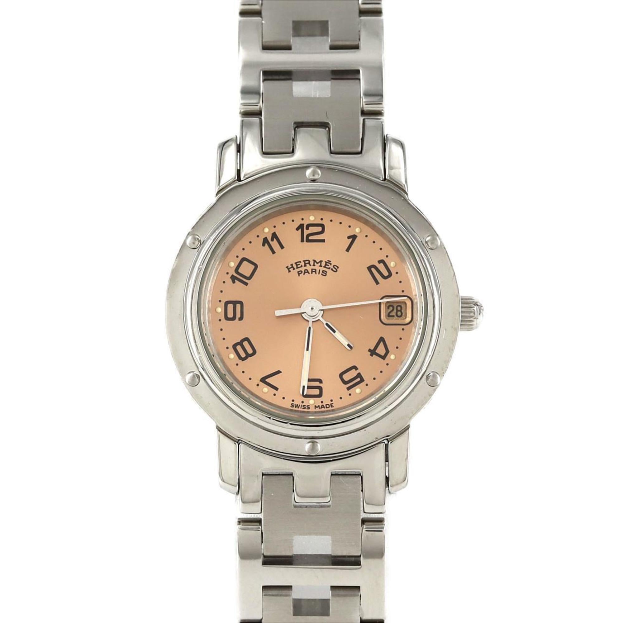 HERMES 腕時計 クリッパーCL4.210 Hermes Clipper CL4.210 SS Quartz Watch
