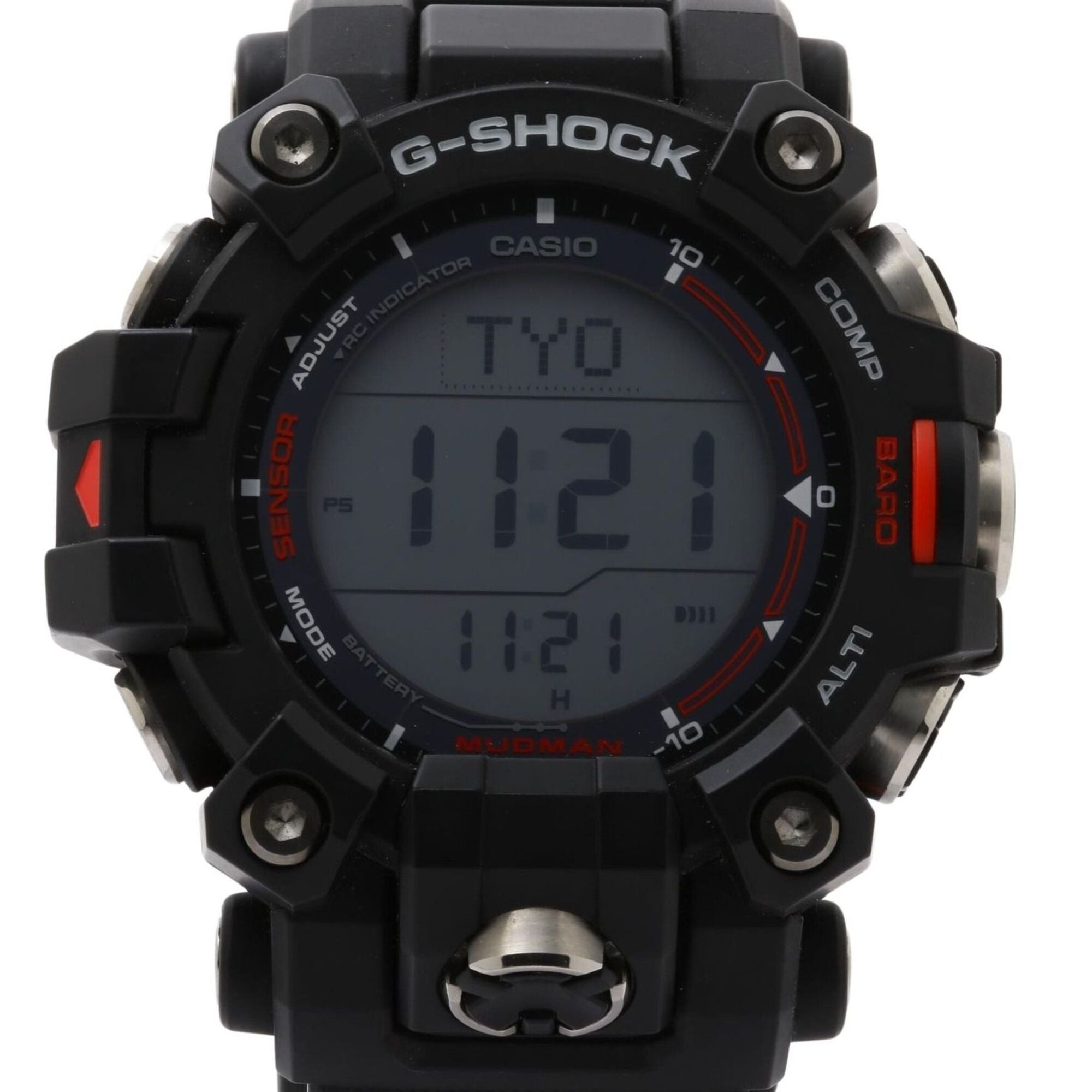 CASIO G-SHOCK Master of G - LAND MUDMAN GW-9500-1JF Black Resin x Stainless Steel Men's Solar Radio-Controlled Watch