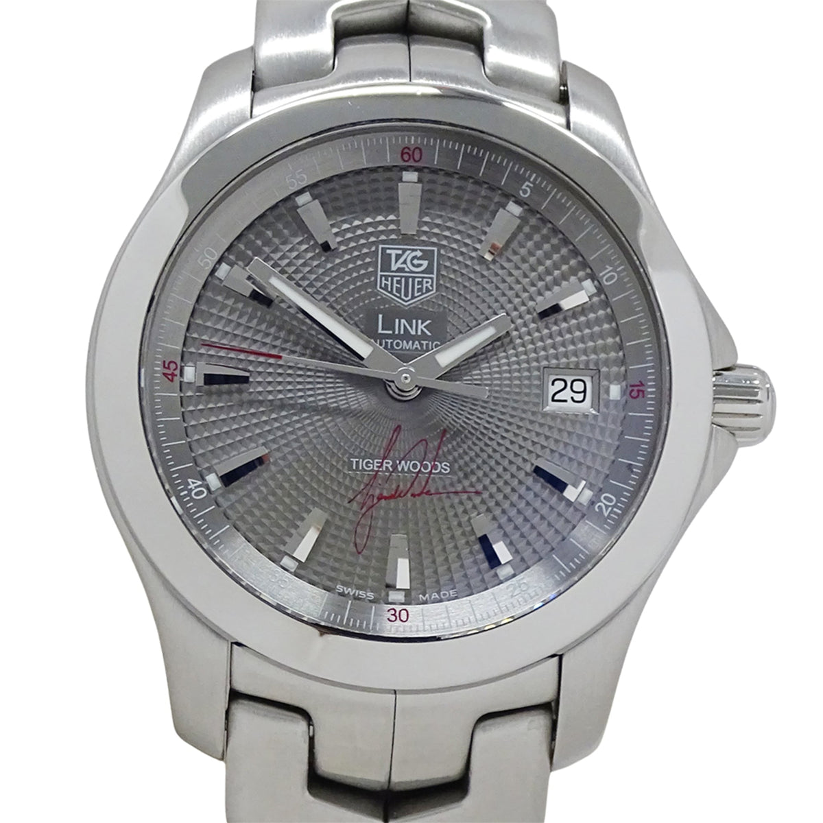 TAG Heuer Link WJF2113 WJF2113 BA0570 Gray Dial 39mm Watch