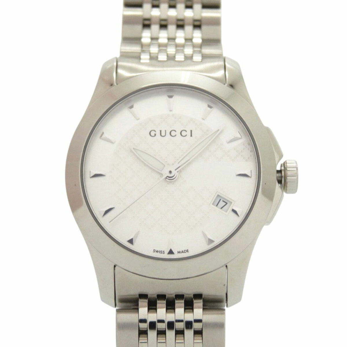 Like new Gucci G-Timeless 126.5 stainless steel silver  display picture 3