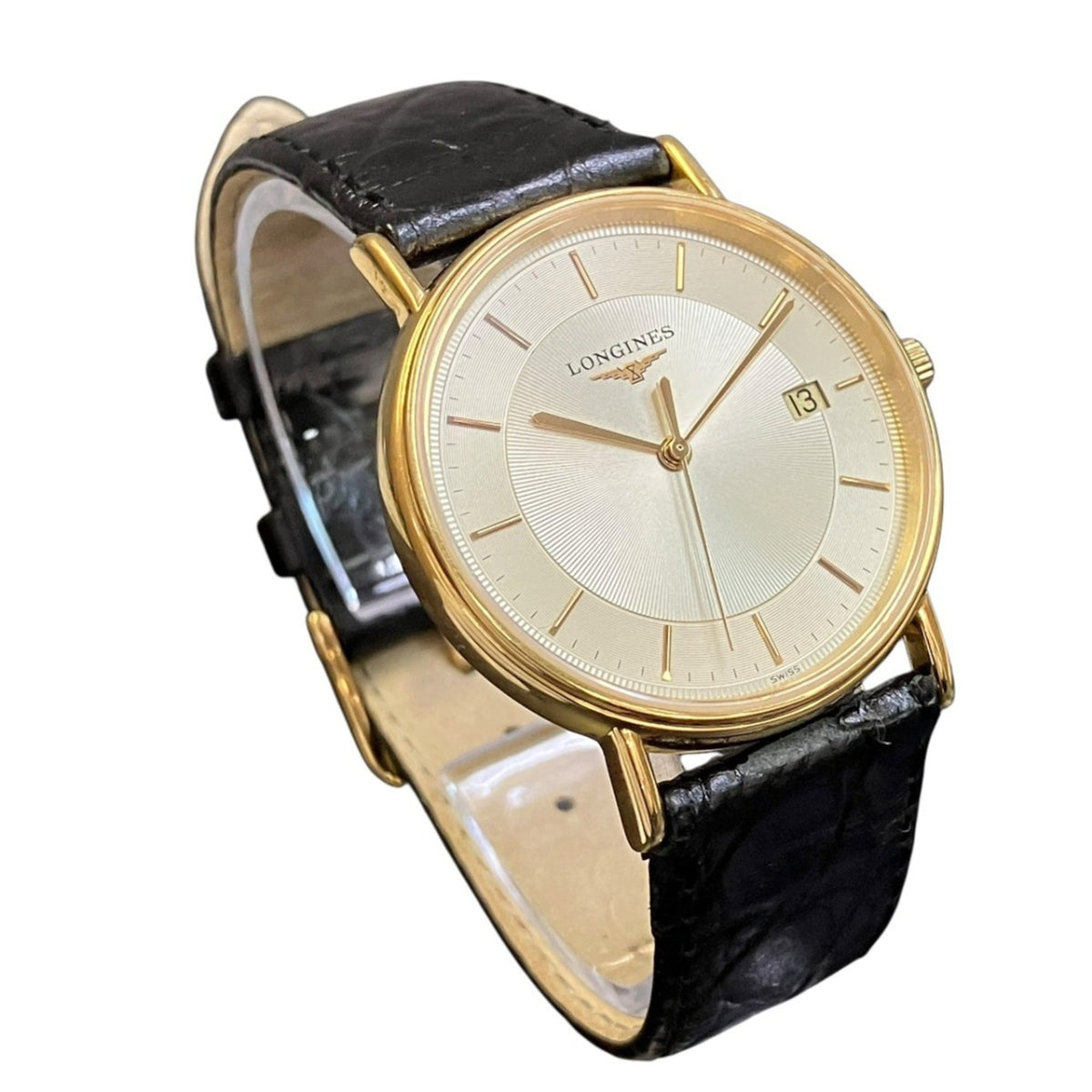 Longines Grand Classique Présence L4.720.2, goldenes Zifferblatt, 31 mm Uhr