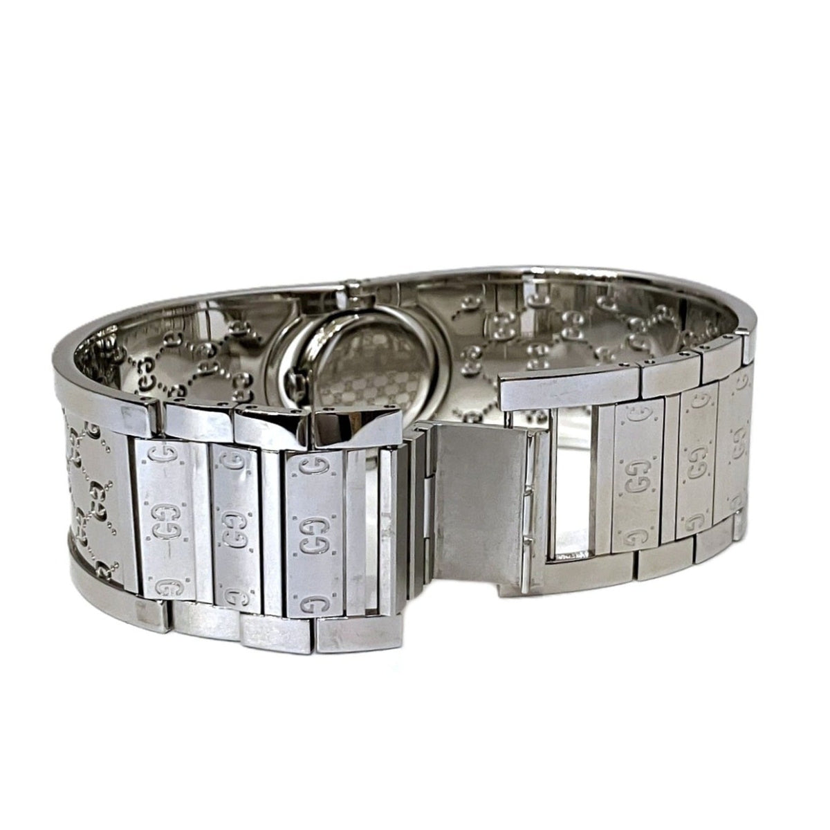 Gucci GUCCI Toile GG Diamond Bezel 112 (YA112504) Braun Zifferblatt 16 mm Uhr