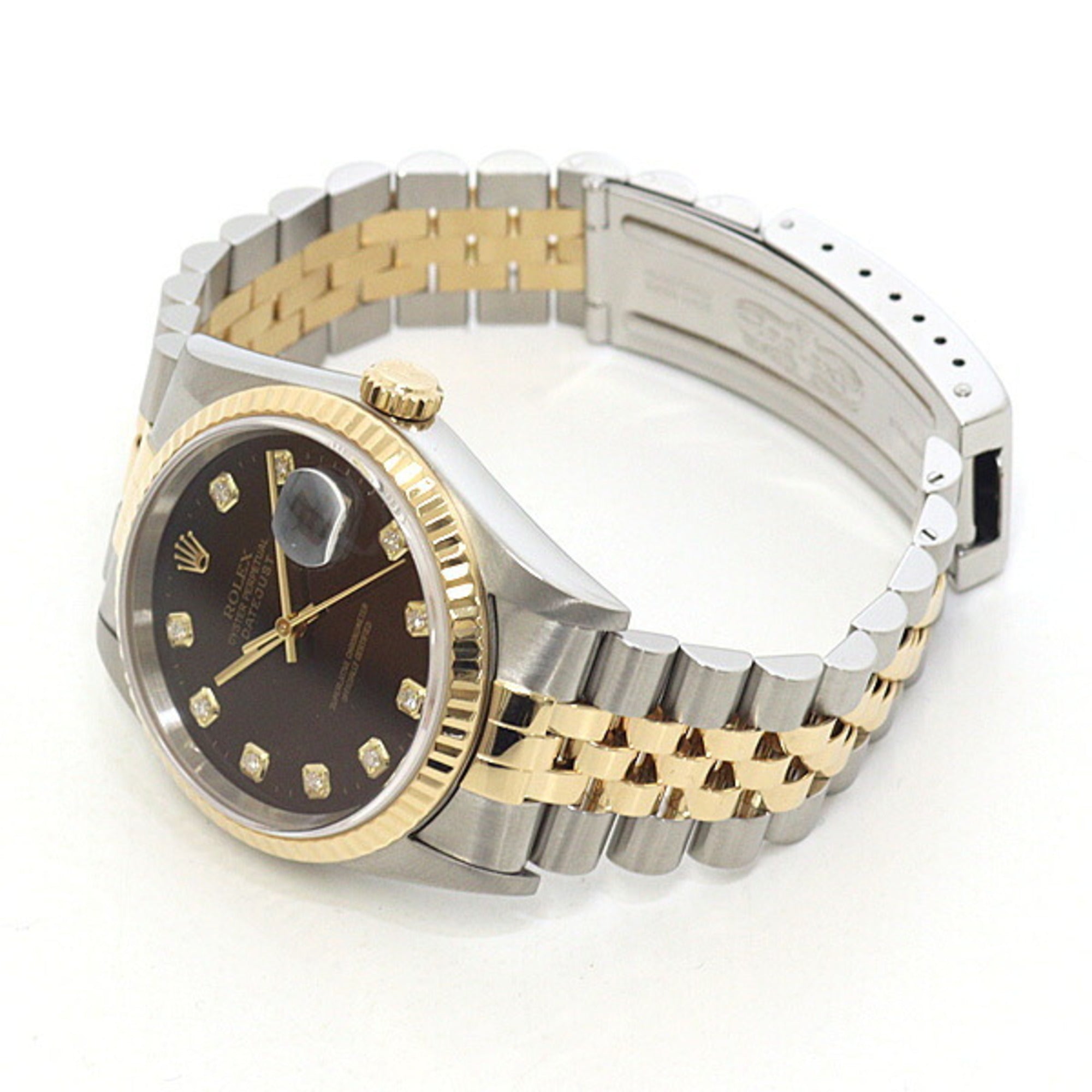 Rolex Datejust 16233G Black Dial 36mm Watch
