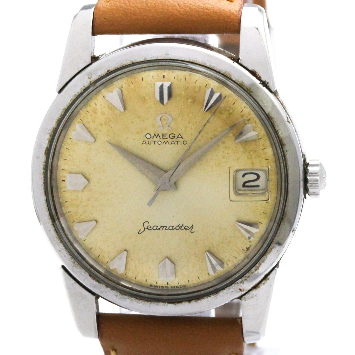 Omega Seamaster 166009 Silver Dial 34mm Watch