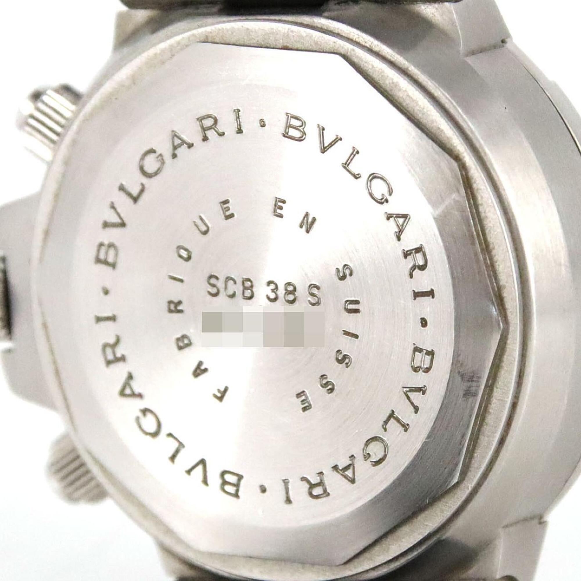 Bulgari Scuba SCB38S/SCB38SV/AT Black Dial 38mm Watch