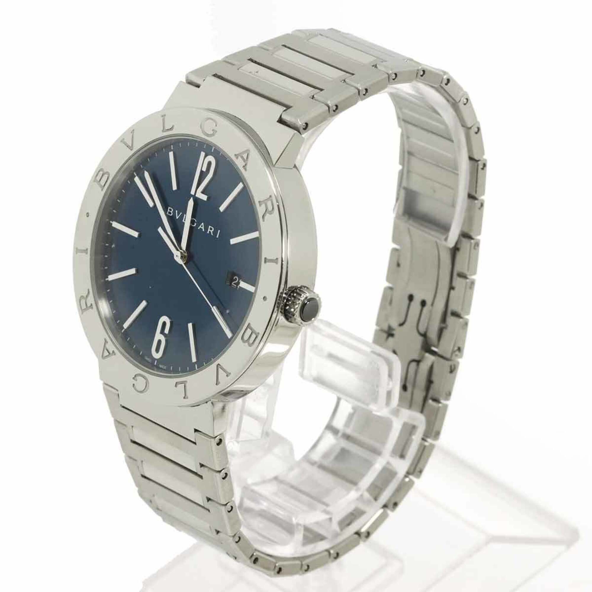 BVLGARI BB41S Date Blue Automatic Self-
