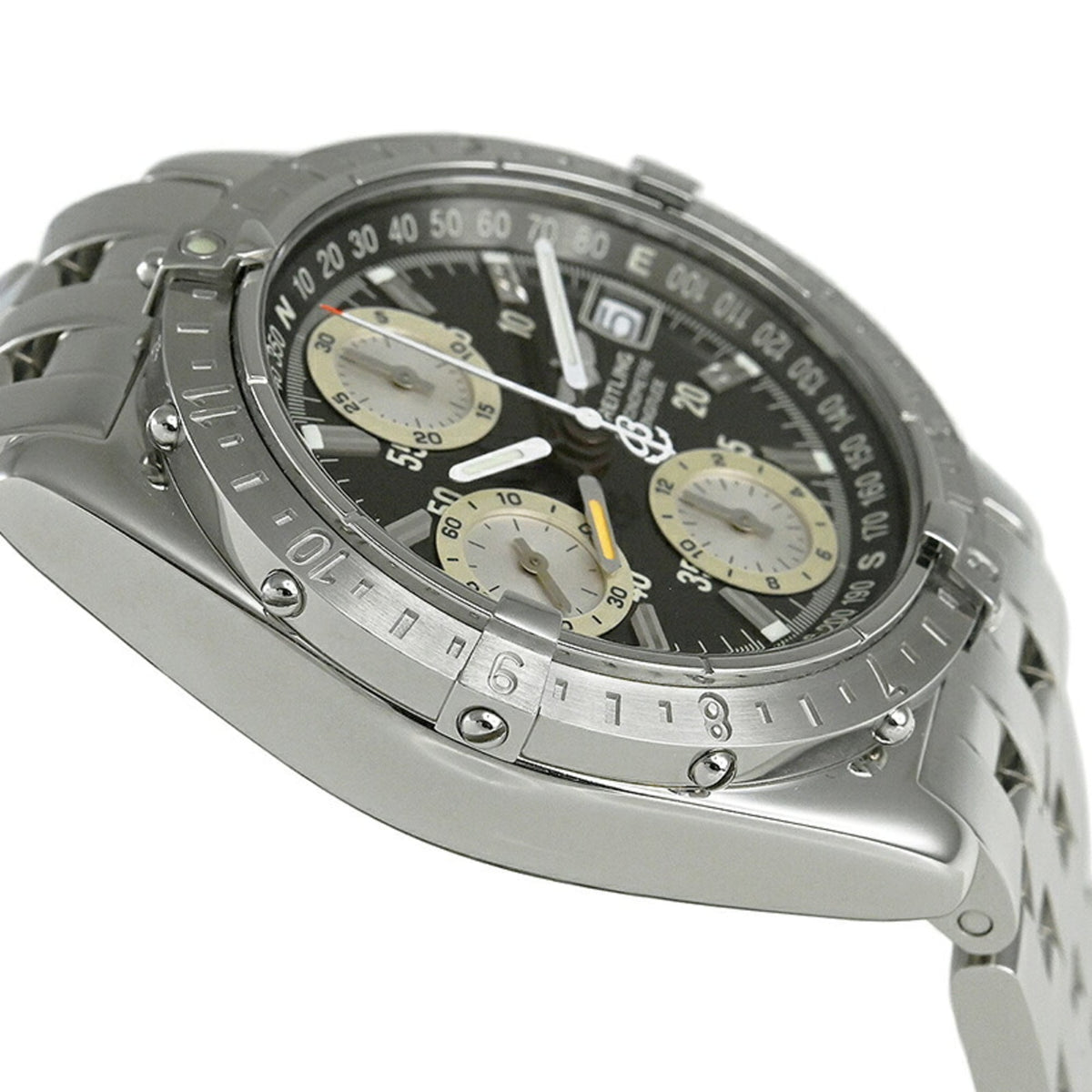 Breitling Chronomat Longitude A20348 Gray, Silver Dial 39mm Watch