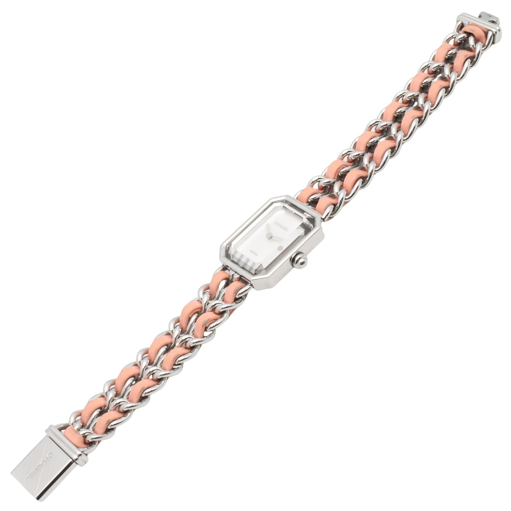Chanel Première Rock Limited Edition (1200 pieces worldwide) Stainless Steel Leather Strap Wo White with Shell H6359
