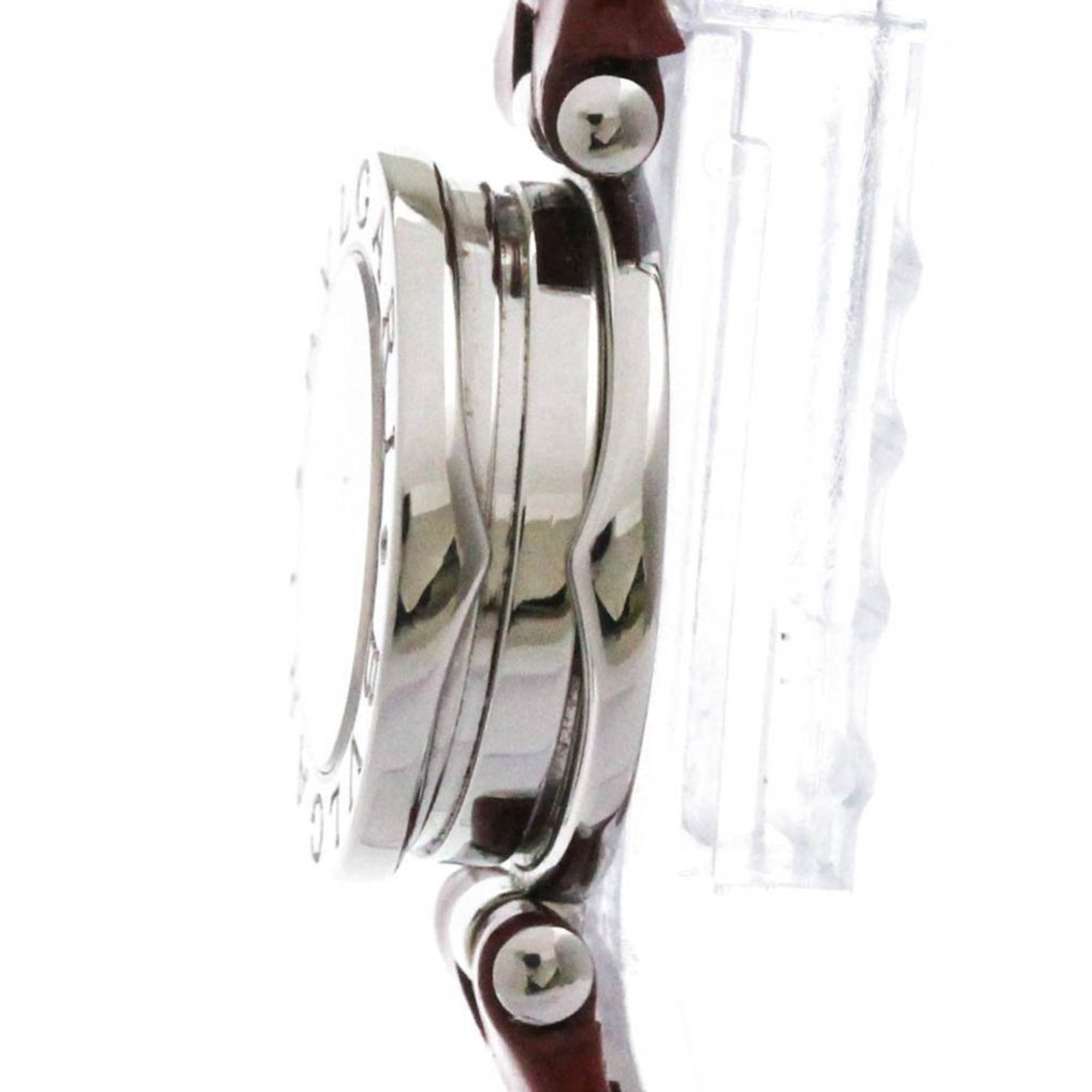 BVLGARI B-Zero1 Damenuhr aus Edelstahl mit blauem Perlmuttzifferblatt BZ22S