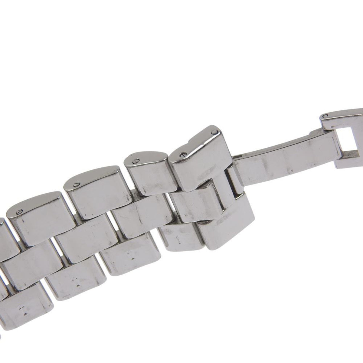 GUCCI Uhr 4600L Edelstahl Swiss Made Silber Quarz Analoganzeige Schwarz Zifferblatt Damen