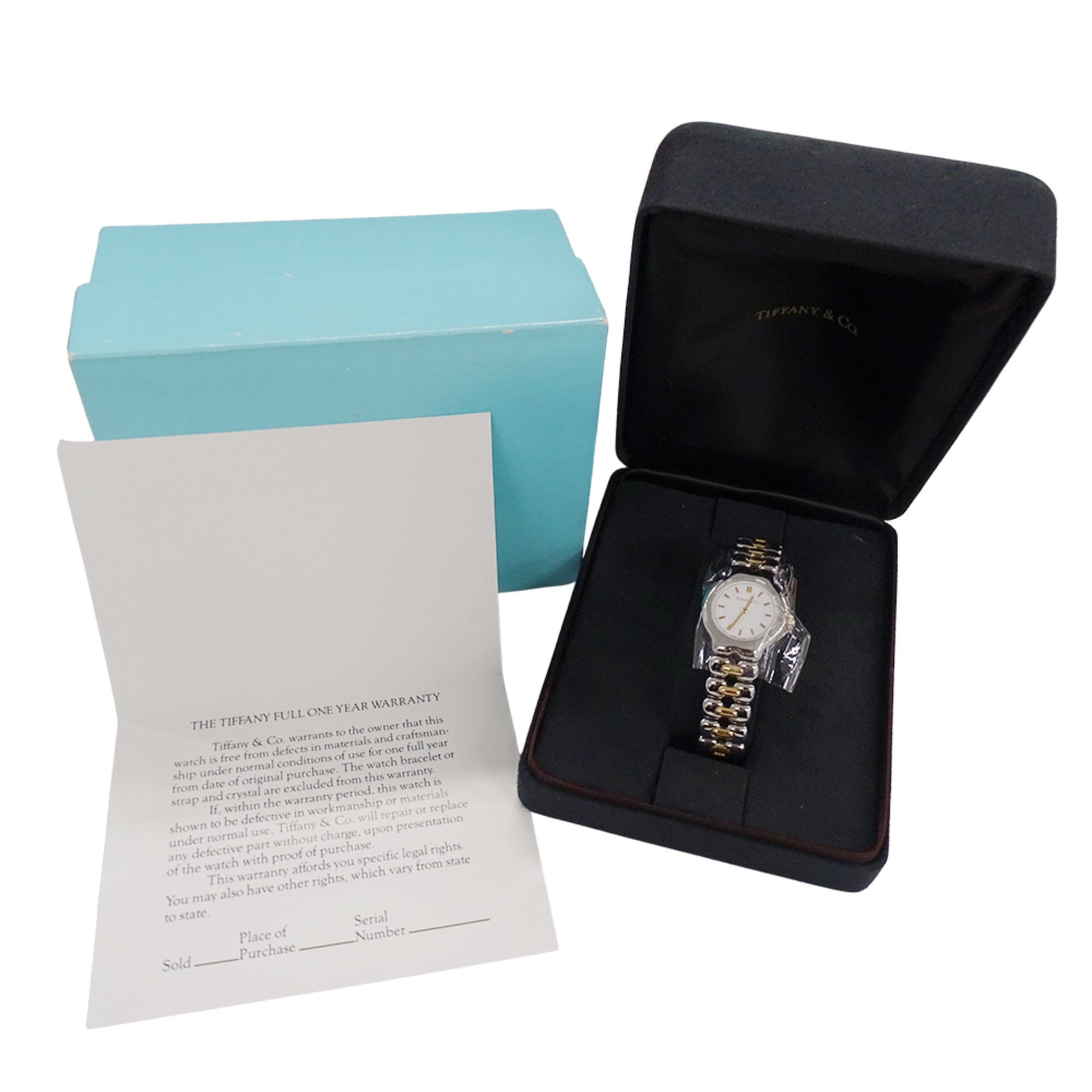 Tiffany & Co. Women's Watch, Tesolo Quartz (QZ), Stainless Steel (SS) Gold Plated (GP) L0112 Combination