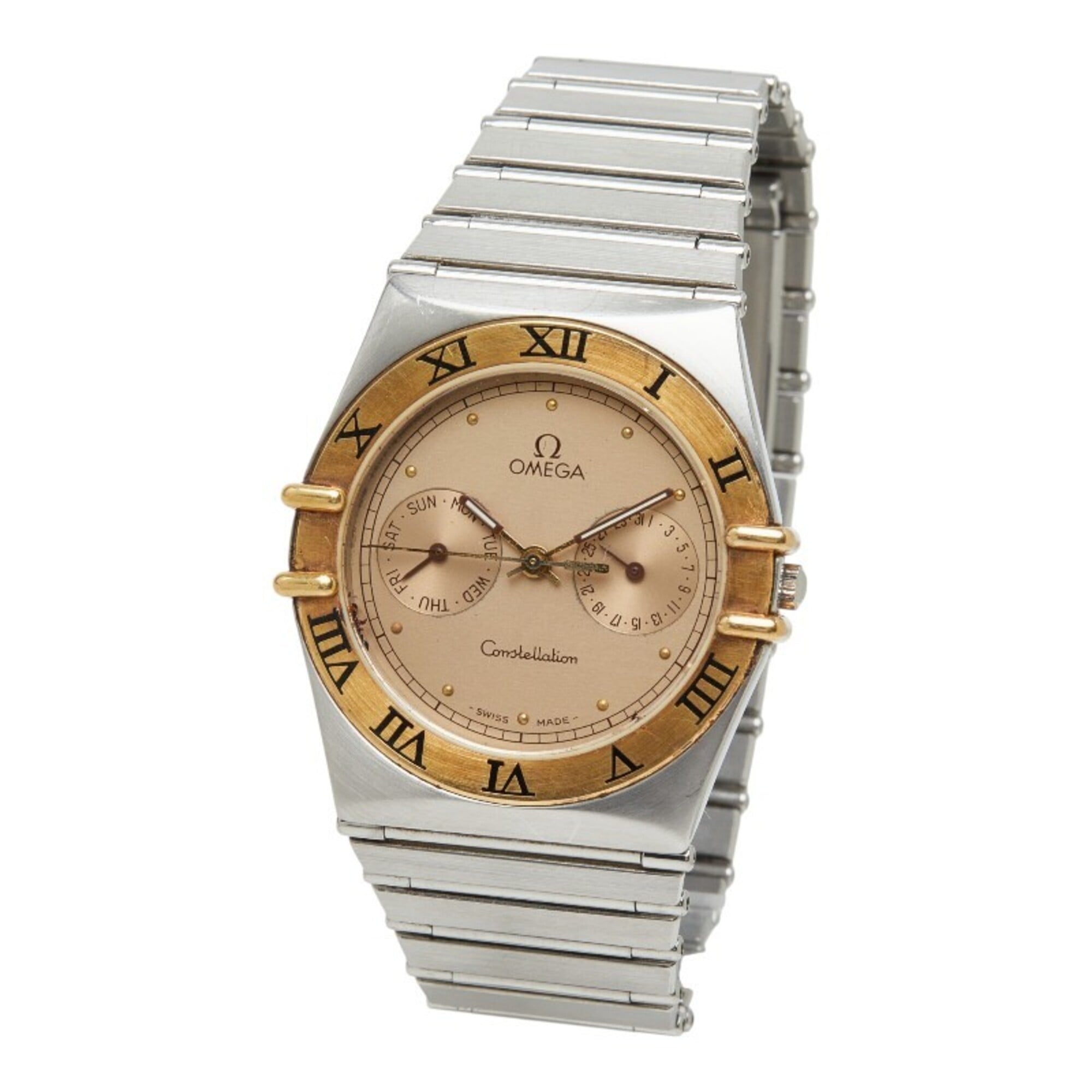Omega Constellation Day-Date 396.107 Gold Dial 32mm Watch
