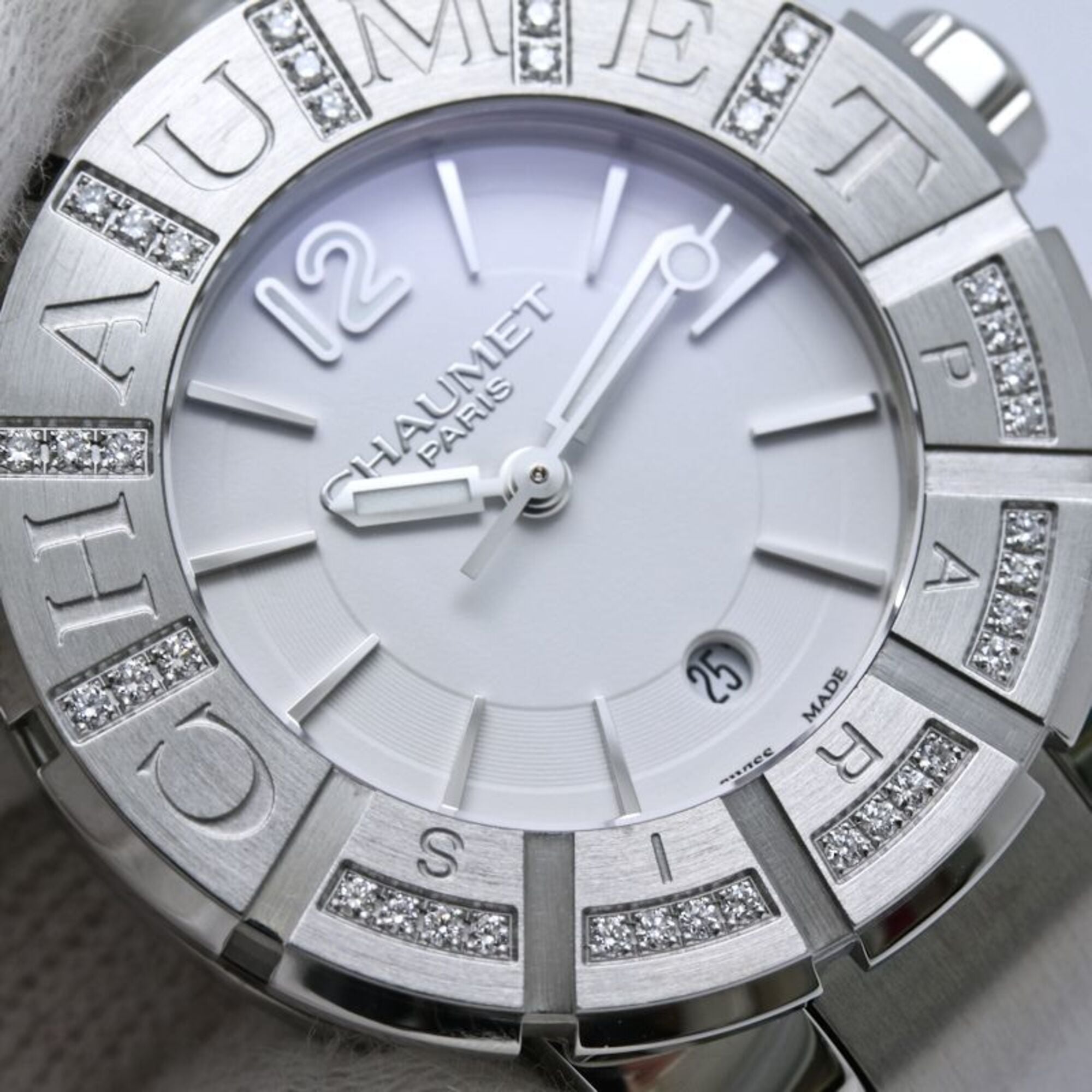 Chaumet Class One MM Diamond Bezel W1722I-35A 622C-38640 Boys' Stainless Steel 40562