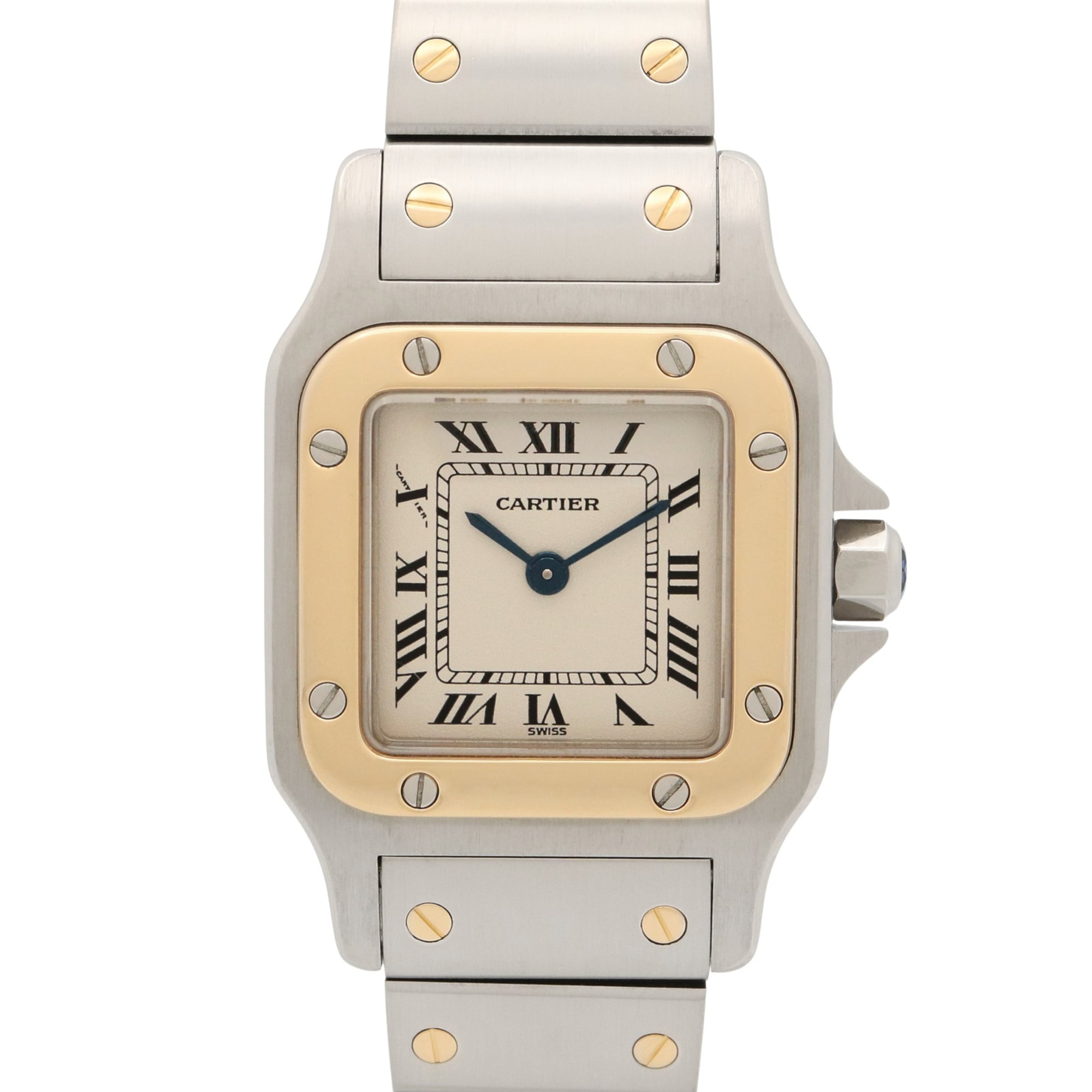 Cartier Santos Galbee SM W20012C4 Silver Dial 23mm Watch