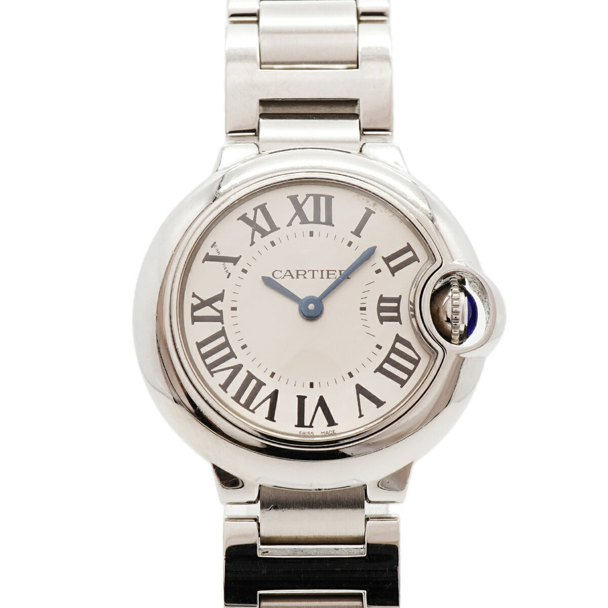 Cartier Ballon Bleu SM W69010Z4 Silber Zifferblatt 28 mm Uhr