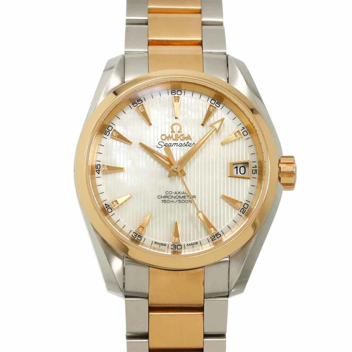Omega Seamaster Aqua Terra 231 20 39 21 55 001 Weiß Gehäuse Zifferblatt 39mm Uhr