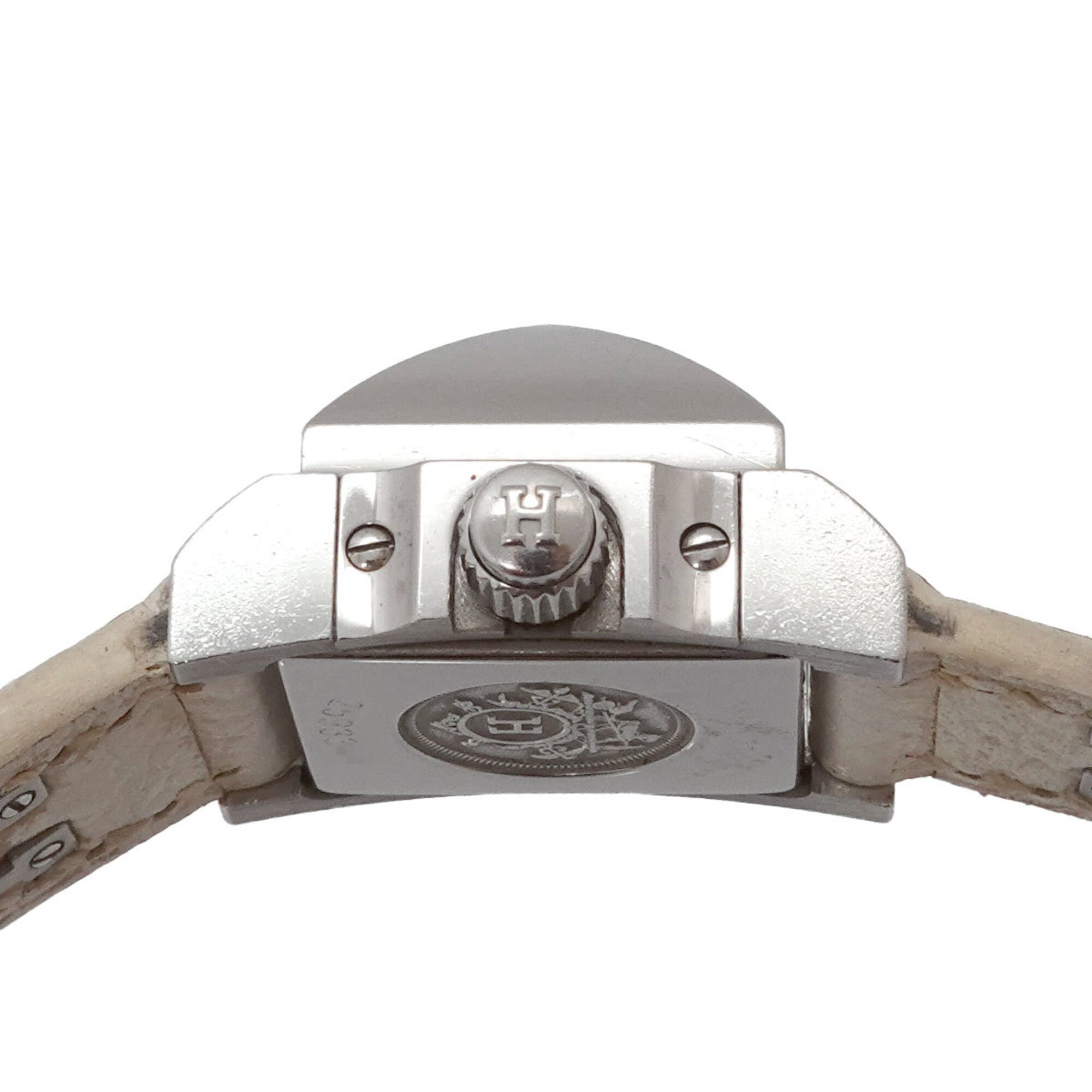 Hermes Medor Mini ME2 110 Wo Studded White Quartz