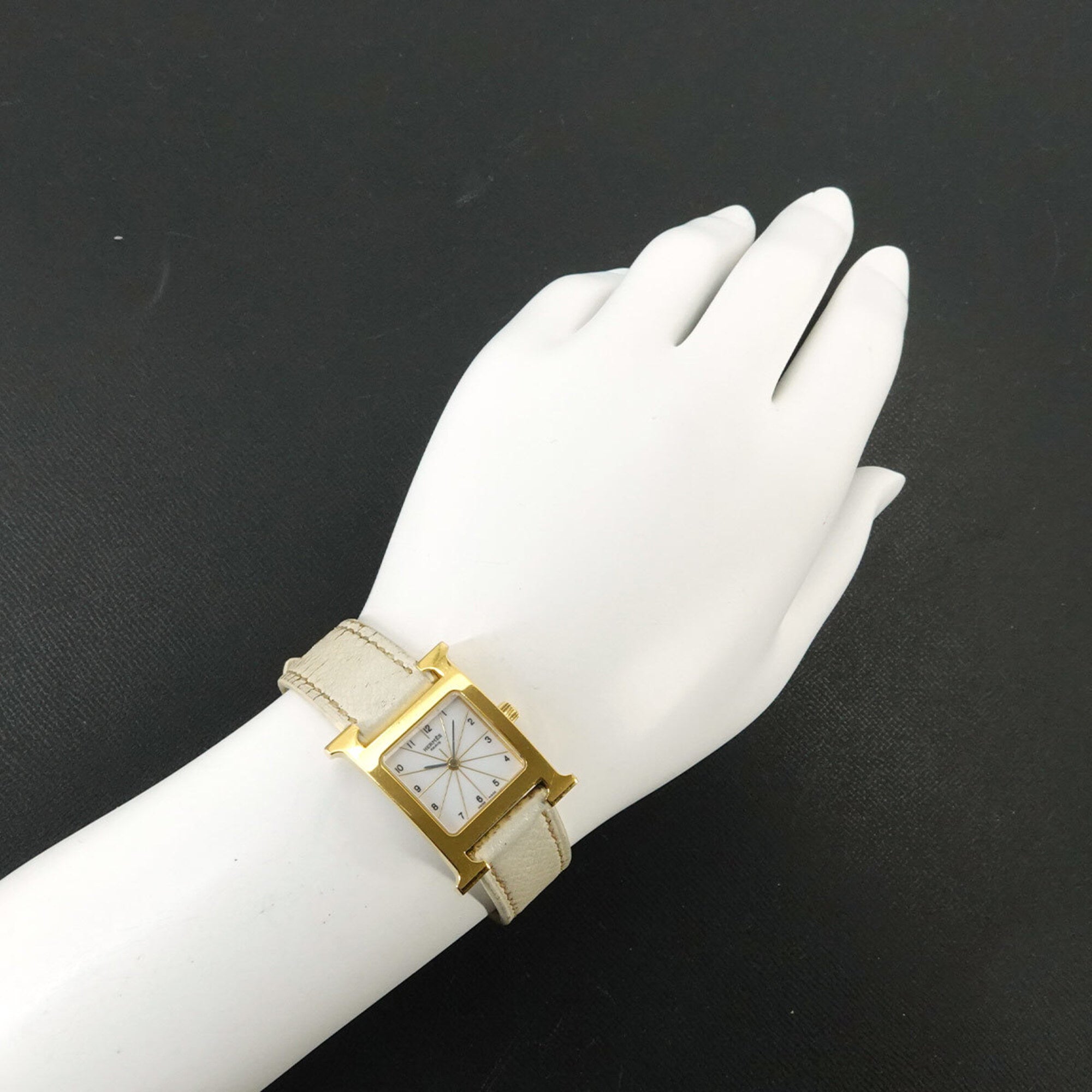 Hermes H-Watch HH1 201 Women's Watch White Quartz H