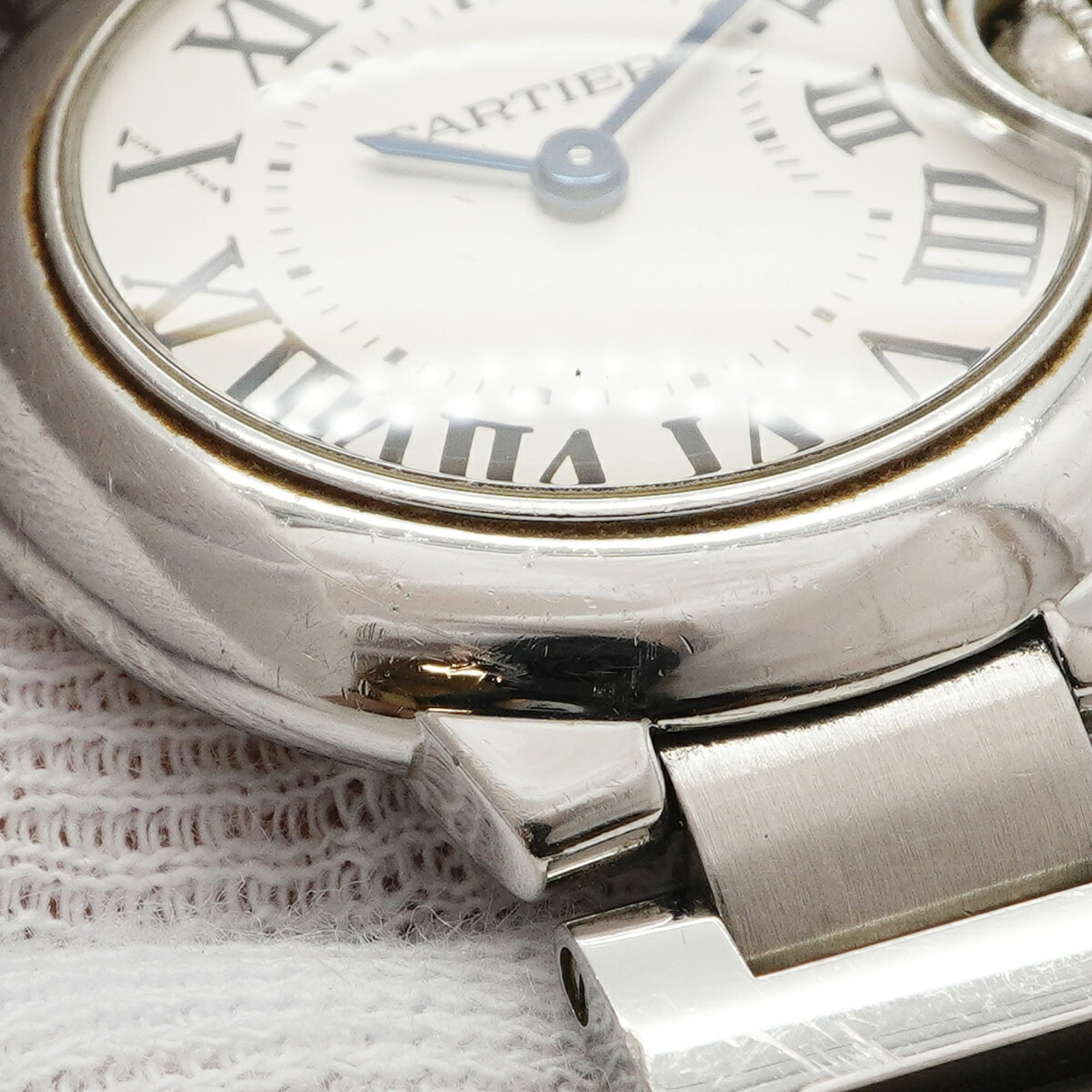 Cartier Ballon Bleu SM W69010Z4 Silver Dial Wo