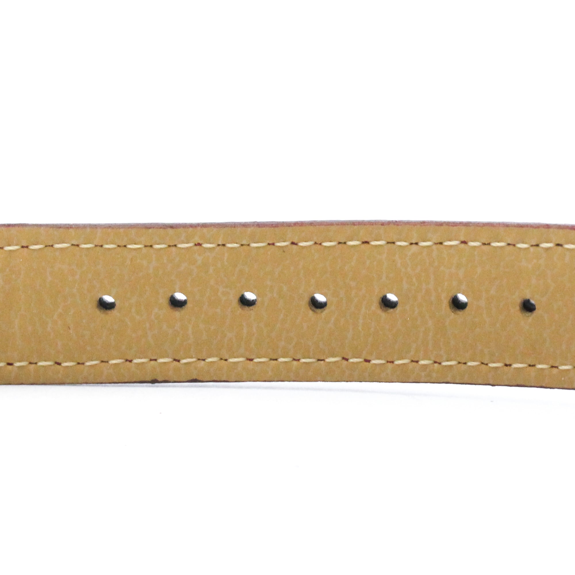CARTIER Must Tank Vermeil Gold Plated Leater Hand-Winding Ladies Watch