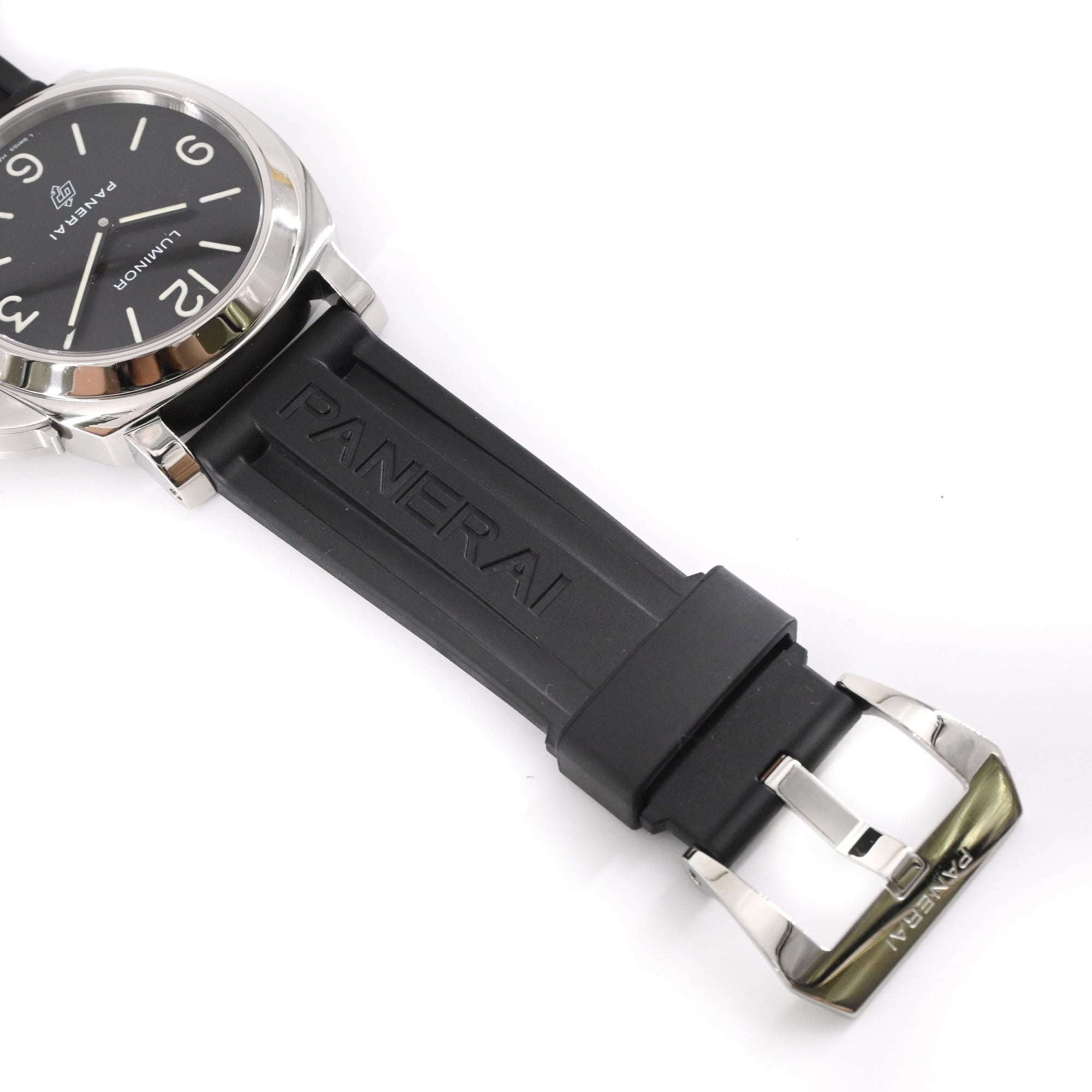 Panerai Luminor herenhorloge met handopwinding, zwarte wijzerplaat, PAM00000