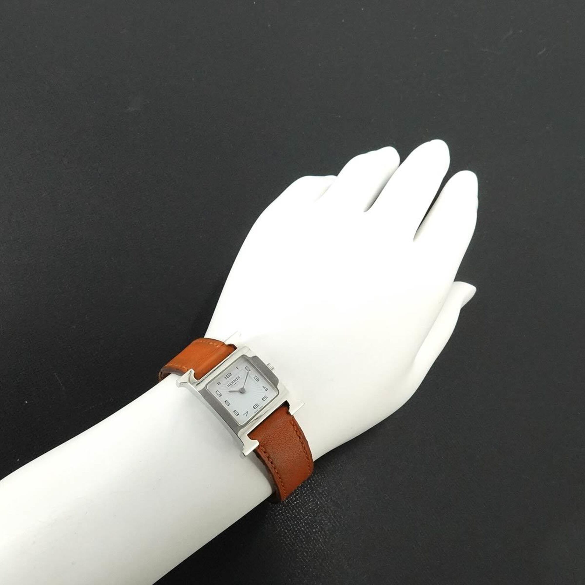 Hermes H- White Dial 21mm Watch
