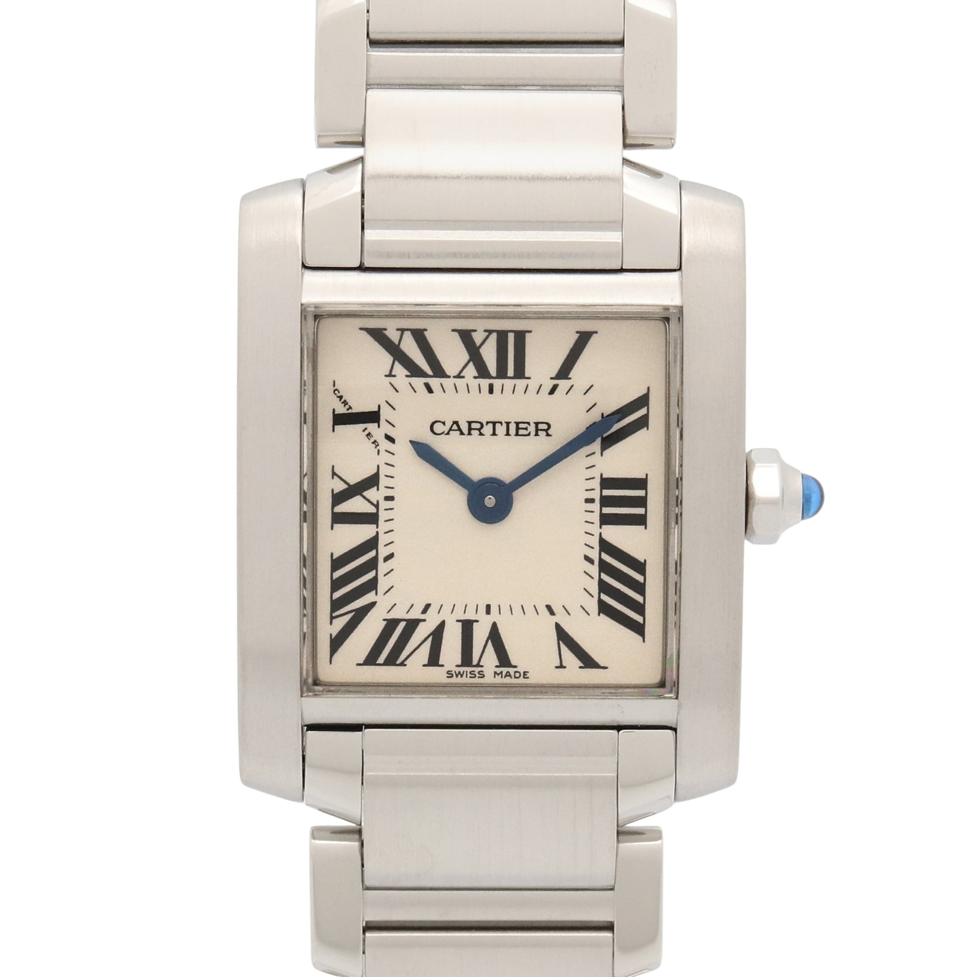Cartier Tank francaise W51008Q3 Silver Dial Stainless steel 20mm Watch