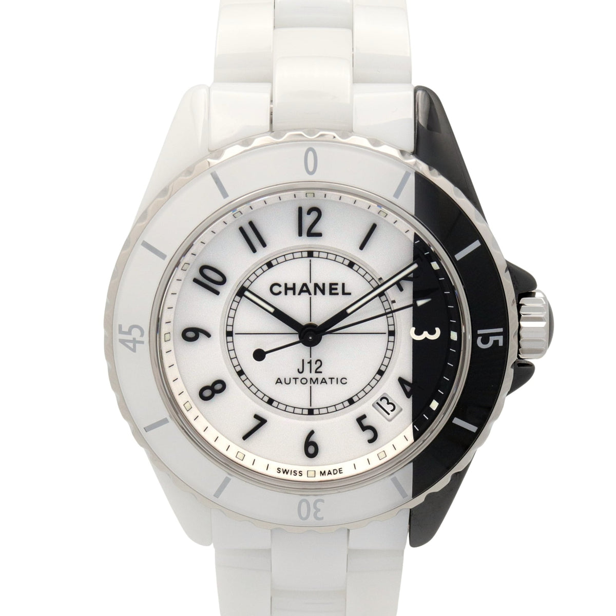 Chanel J12 Paradox Caliber 12.1 Ceramic White/Black H6515 Black, White Dial 38mm Watch