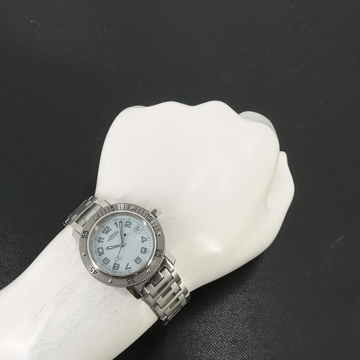 Hermes Clipper Diver CL7 710 White Dial 37mm Watch