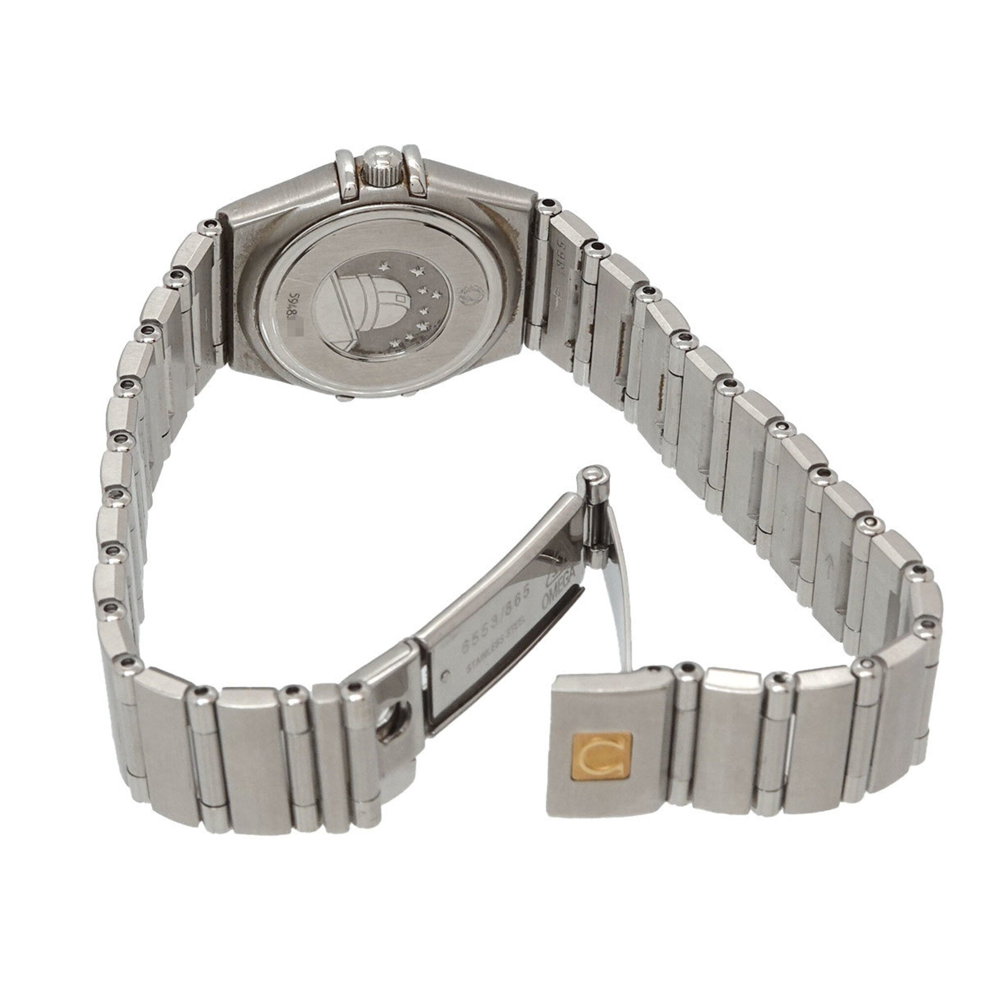 Omega Constellation Mini 1562 36 12P Diamond Ladies' Silver Quartz