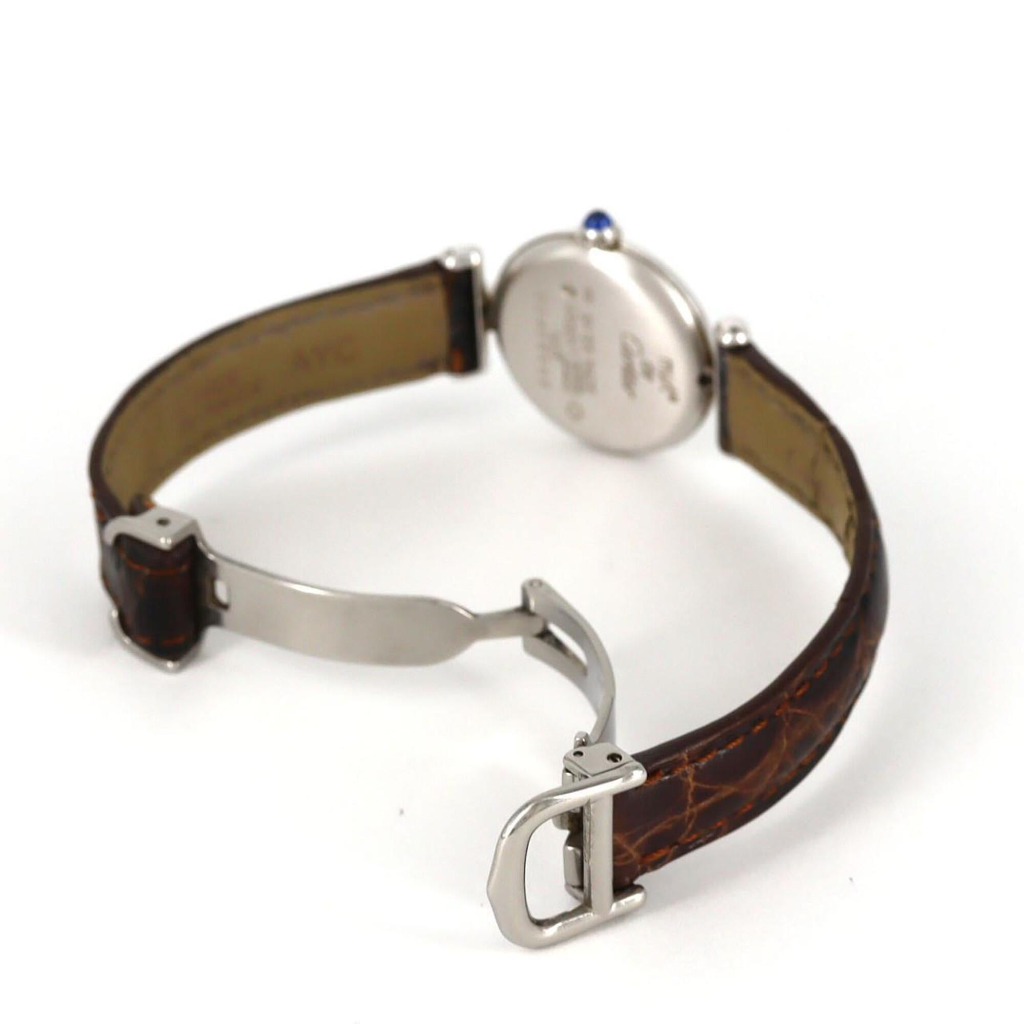 Cartier Must Colisée W1001665 zilveren quartzhorloge