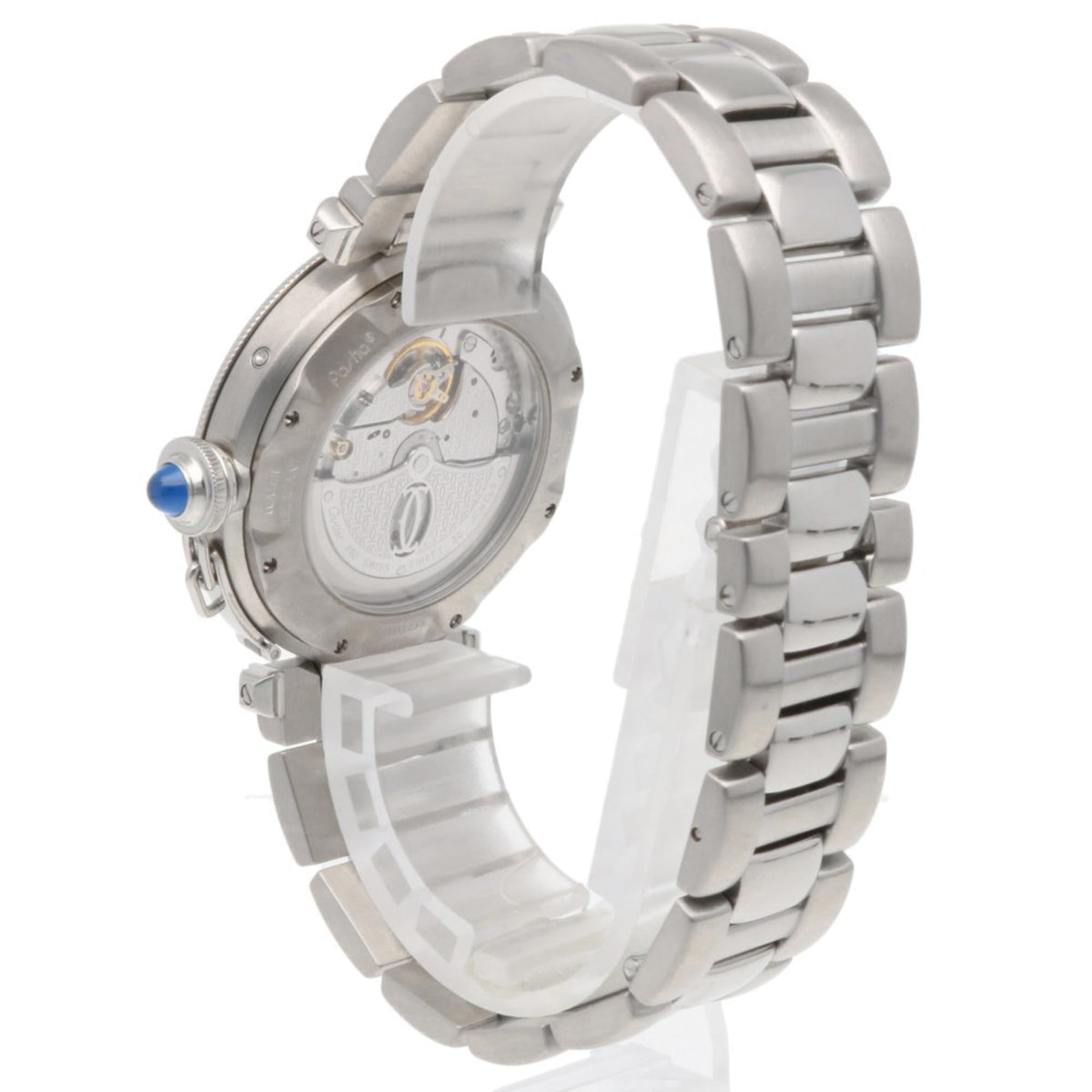 Cartier Pasha Power Reserve W31037H3 Silber Zifferblatt 38 mm Uhr