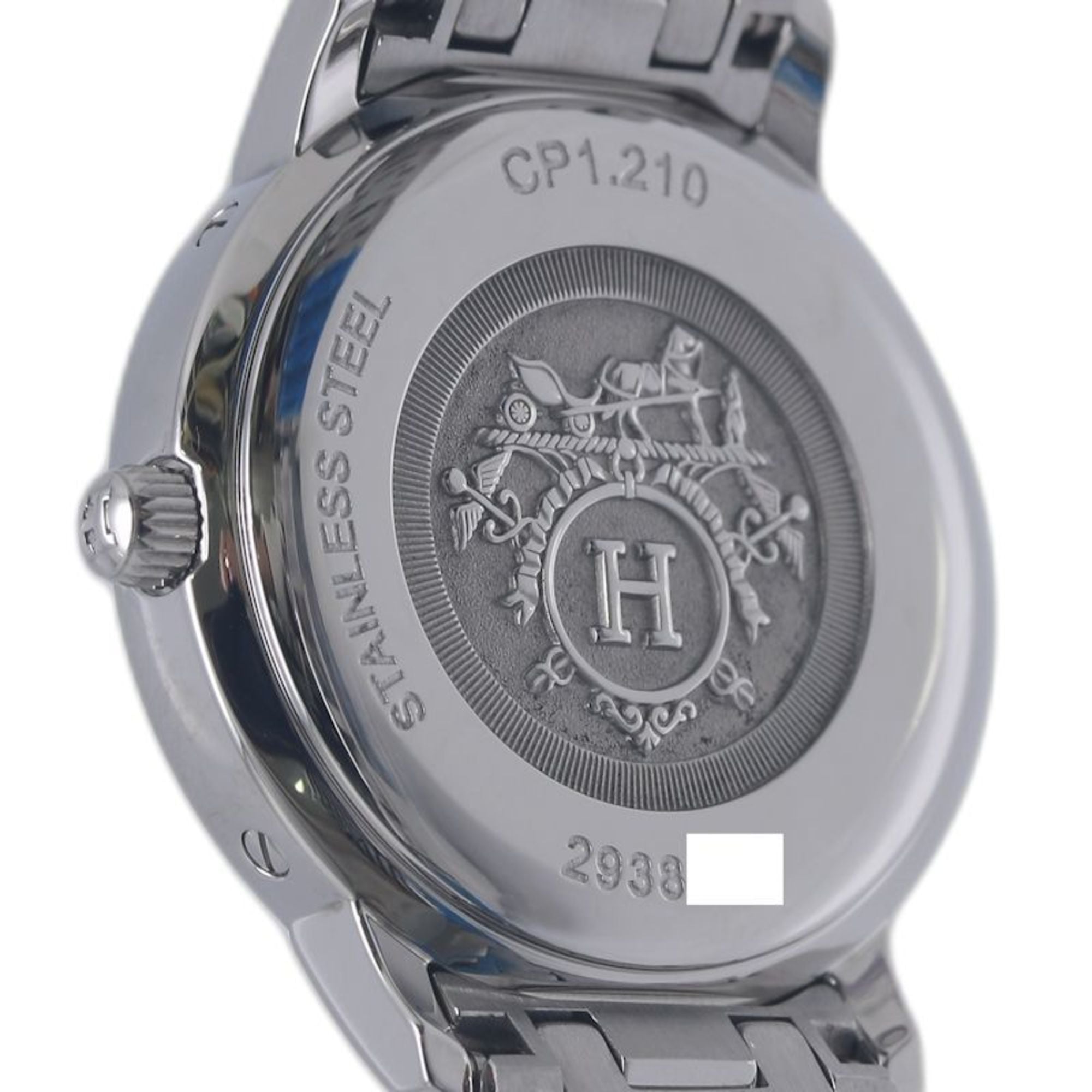 HERMES Clipper Classic CP1.210.230 4969 Women's Watch, Stainless Steel, 130489