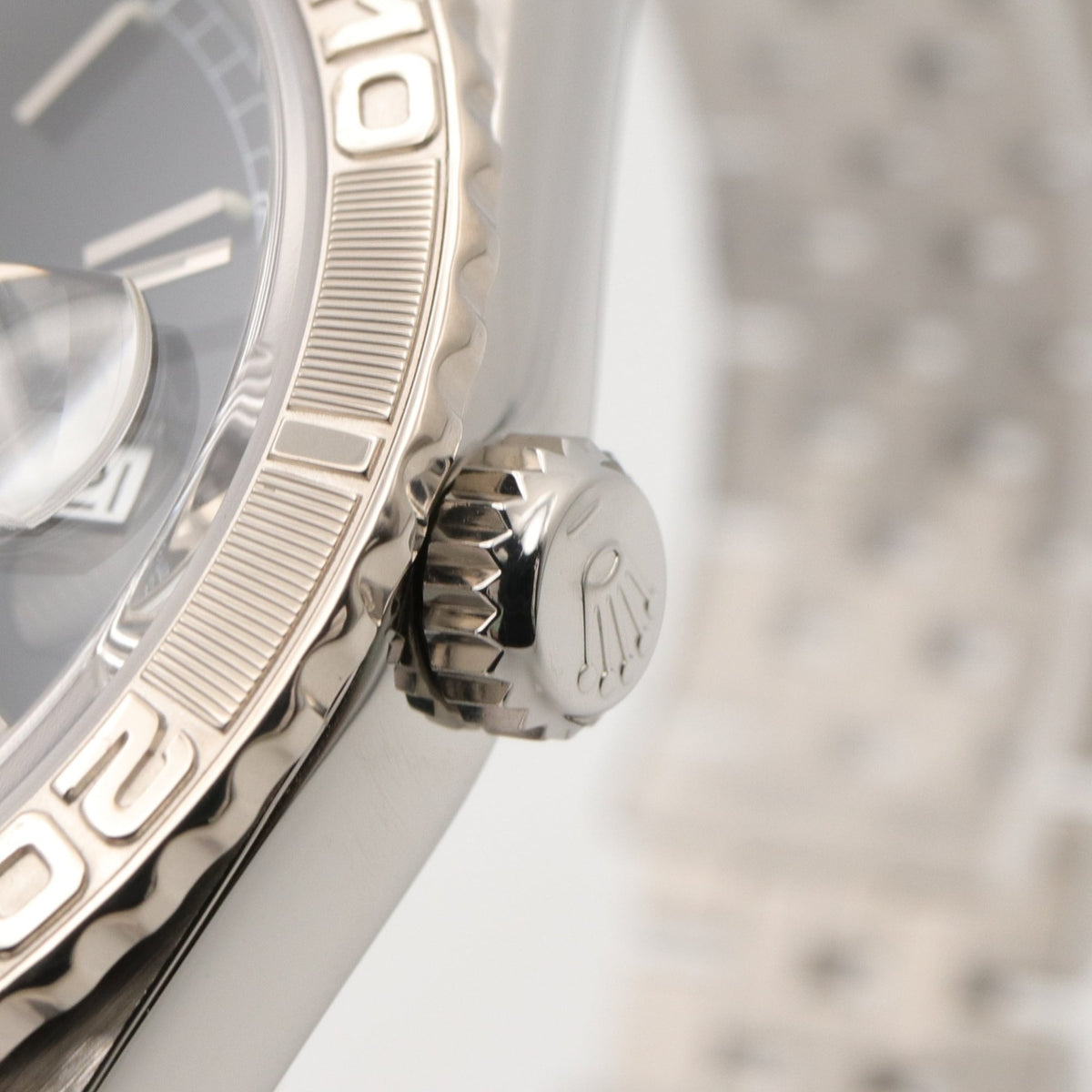 Rolex Thunderbird P-Serie 18 Karat 16264 Schwarz Zifferblatt 36 mm Uhr